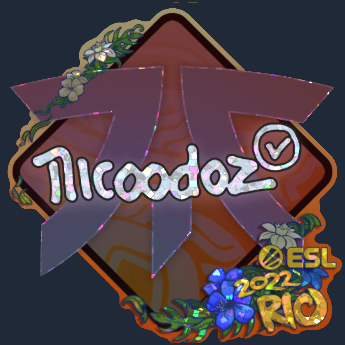 Sticker | nicoodoz (Glitter) | Rio 2022 Screenshot