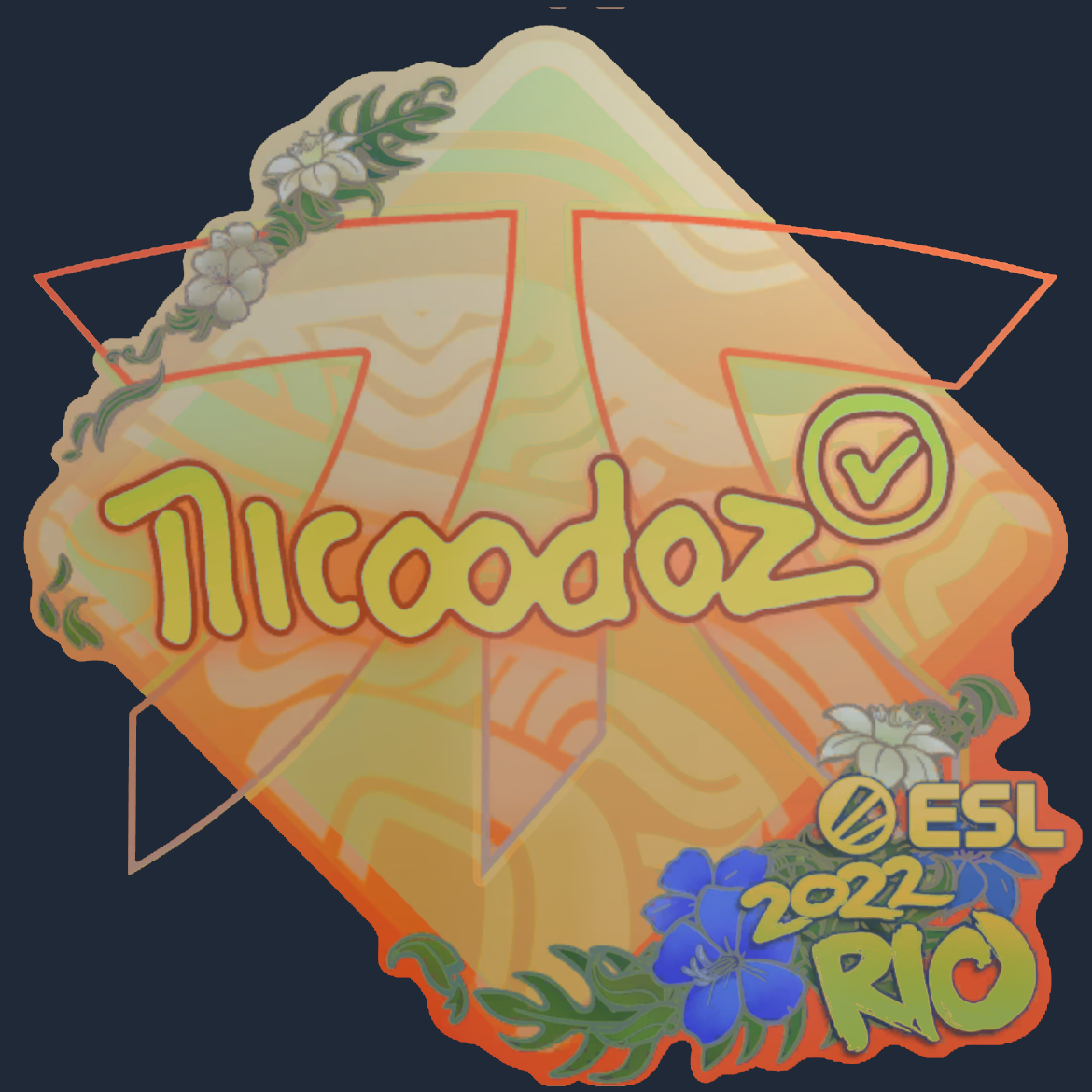 Sticker | nicoodoz (Holo) | Rio 2022 Screenshot