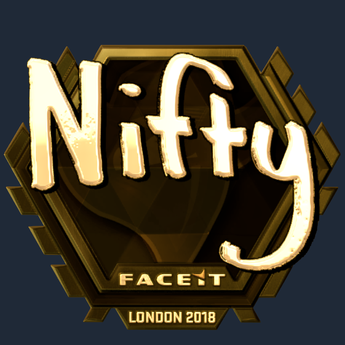Sticker | Nifty (Gold) | London 2018 Screenshot