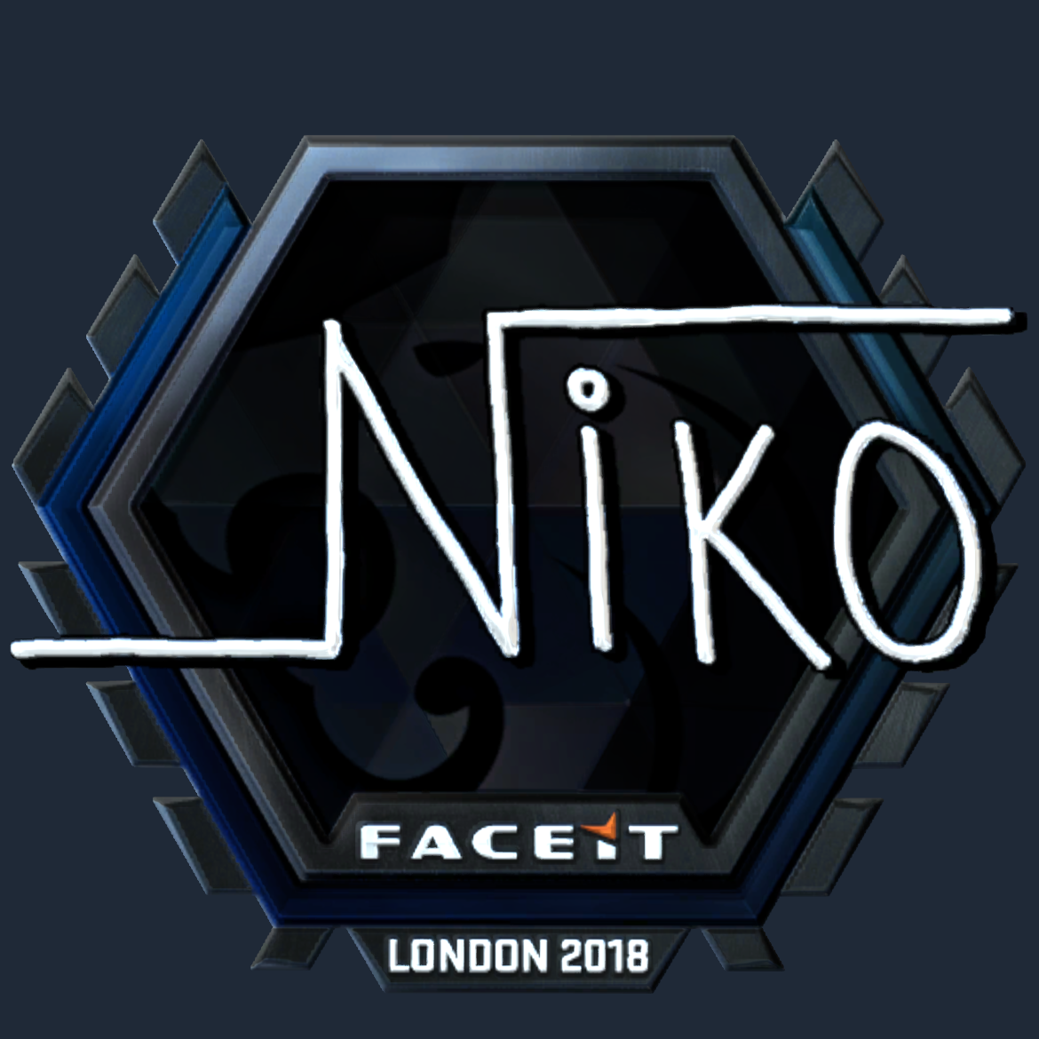 Sticker | niko (Foil)  | London 2018 Screenshot