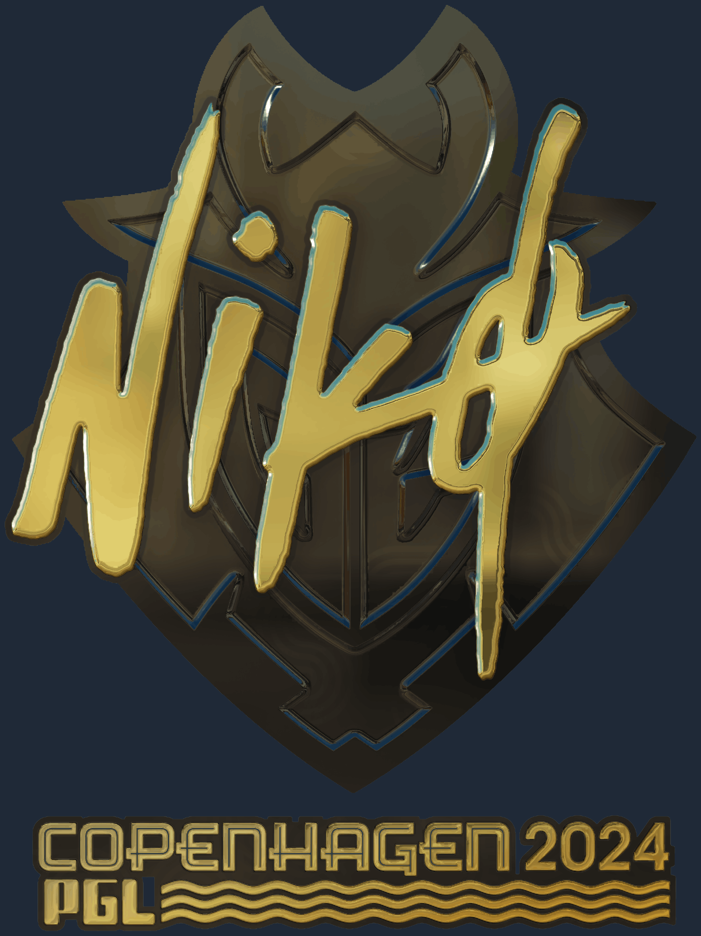 Sticker | NiKo (Gold) | Copenhagen 2024 Screenshot