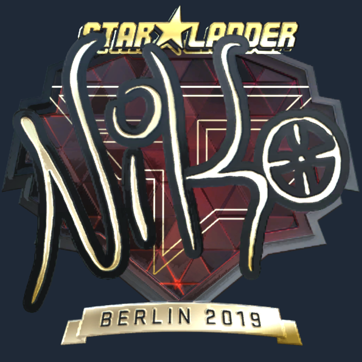Sticker | NiKo (Gold) | Berlin 2019 Screenshot