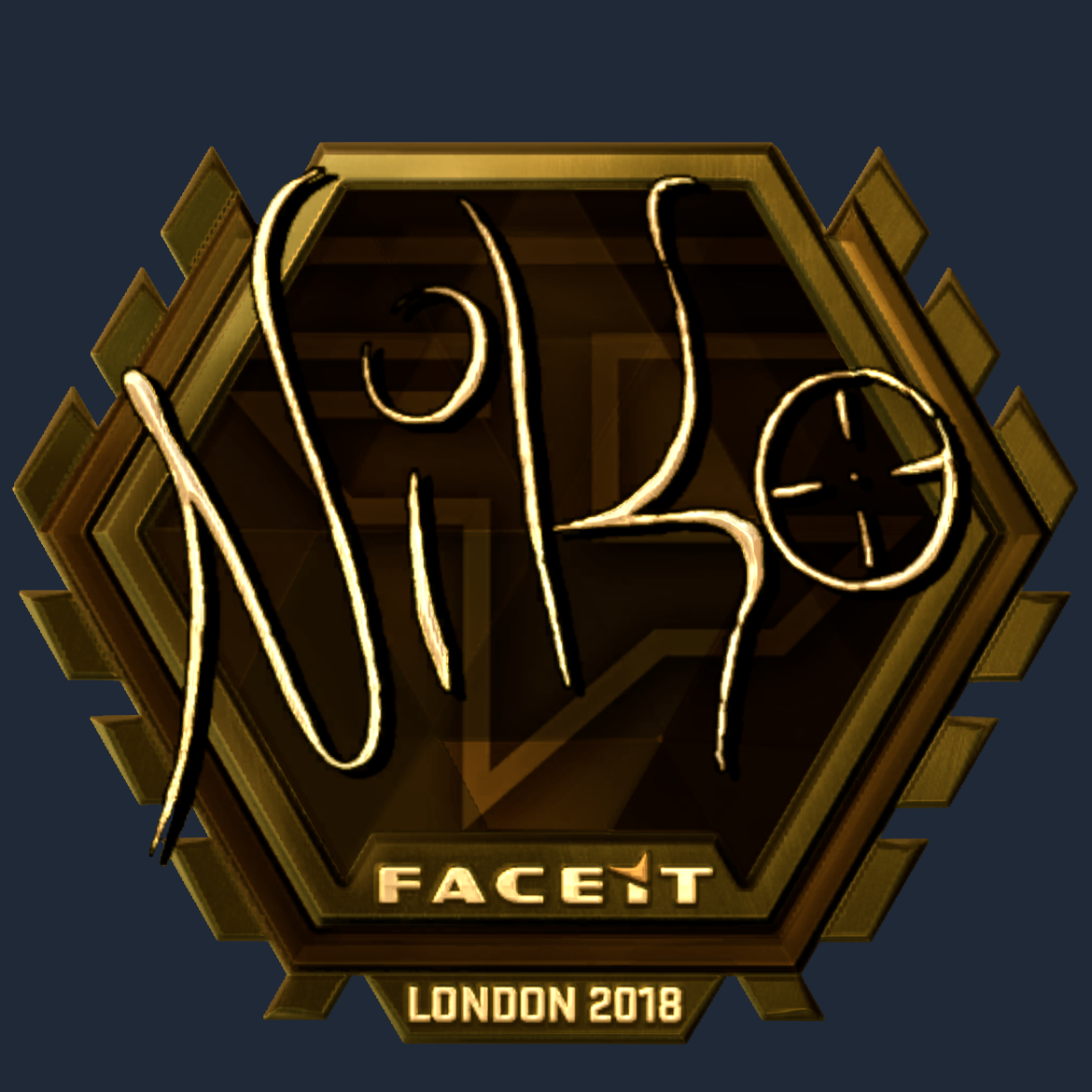 Sticker | NiKo (Gold) | London 2018 Screenshot