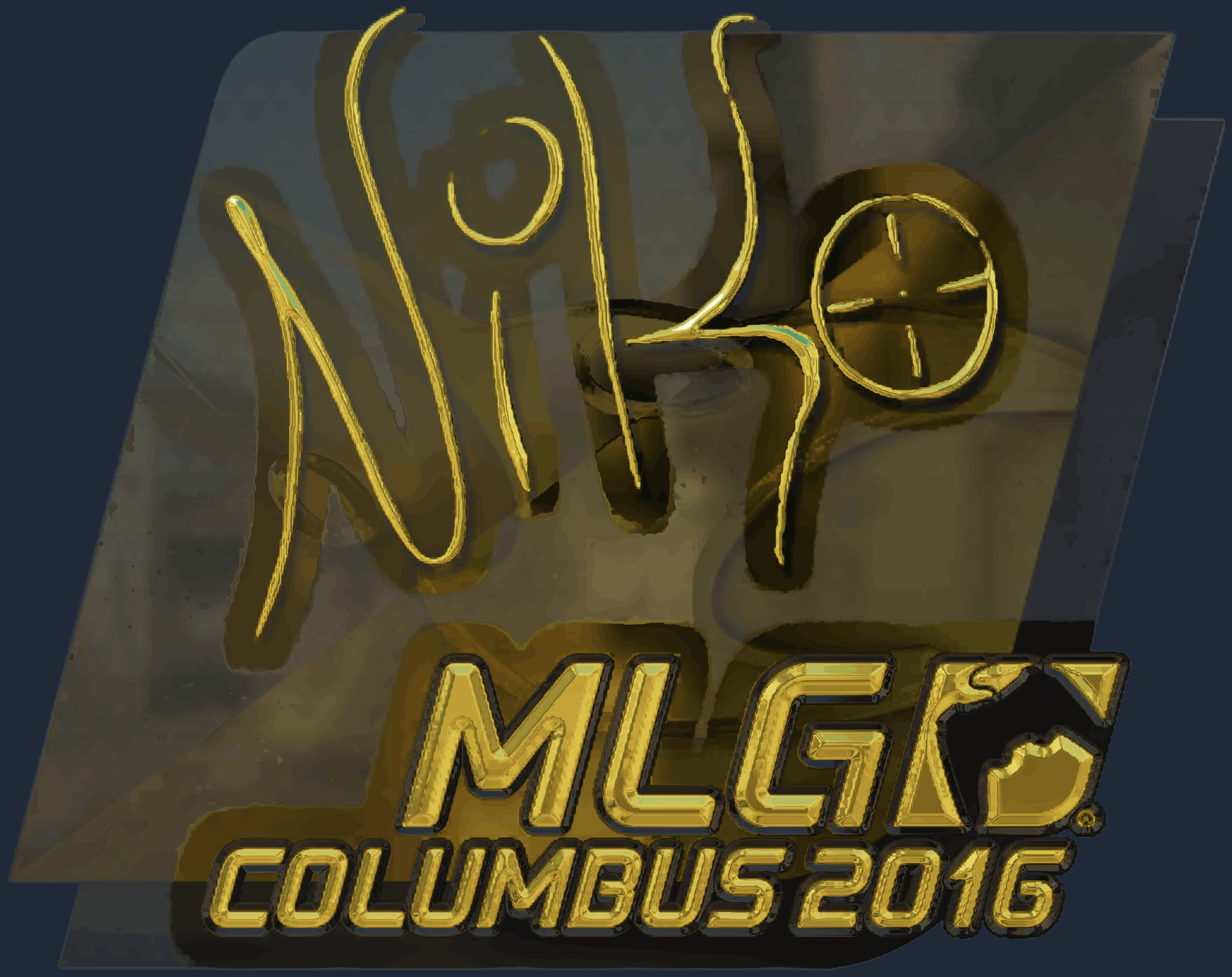 Sticker | NiKo (Gold) | MLG Columbus 2016 Screenshot