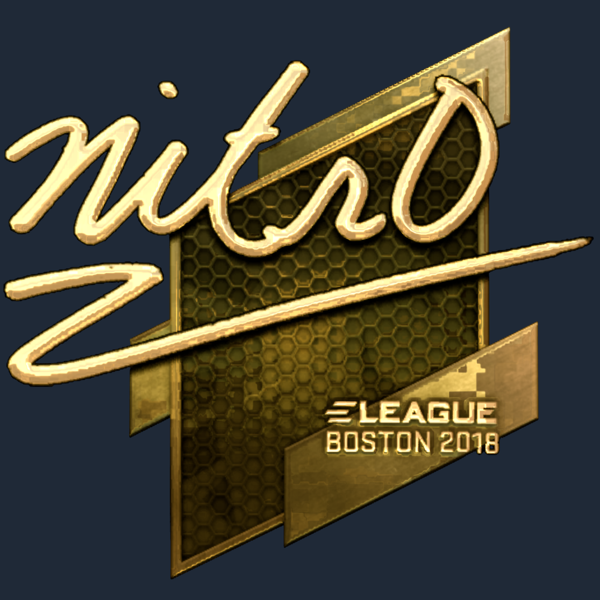 Sticker | nitr0 (Gold) | Boston 2018 Screenshot