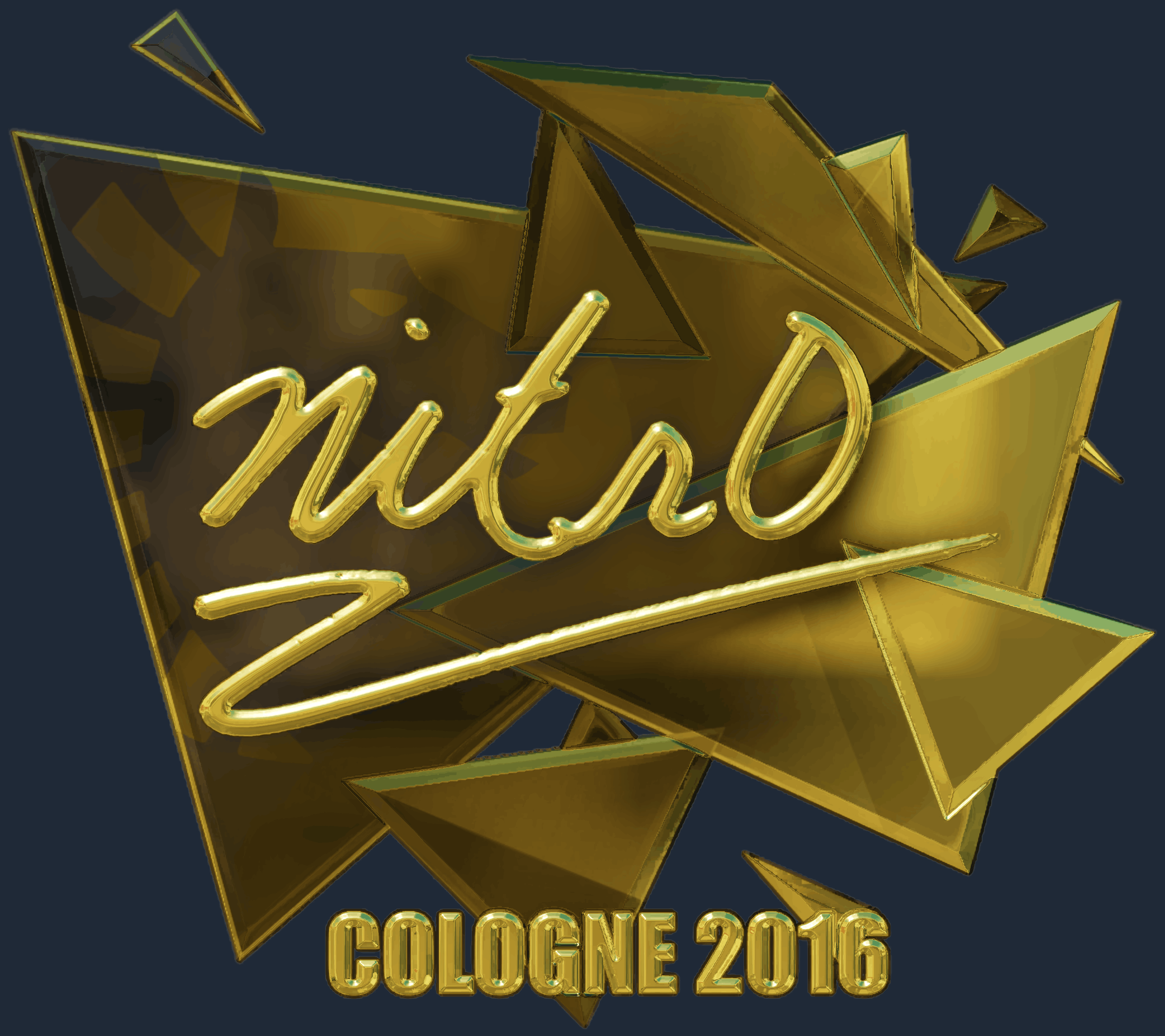 Sticker | nitr0 (Gold) | Cologne 2016 Screenshot