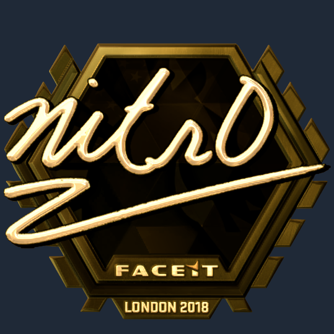 Sticker | nitr0 (Gold) | London 2018 Screenshot
