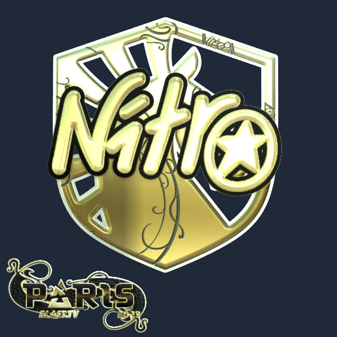 Sticker | nitr0 (Gold) | Paris 2023 Screenshot