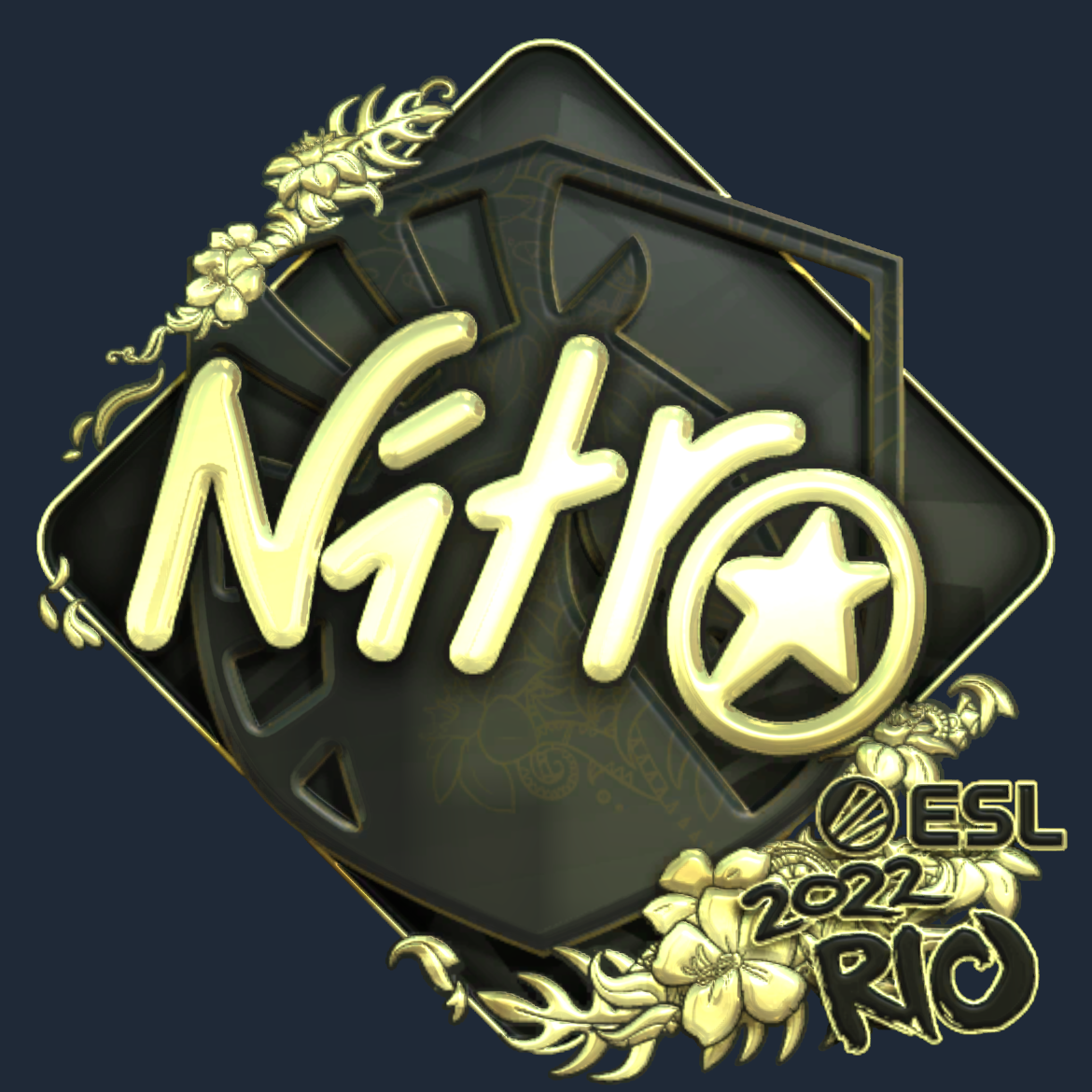 Sticker | nitr0 (Gold) | Rio 2022 Screenshot