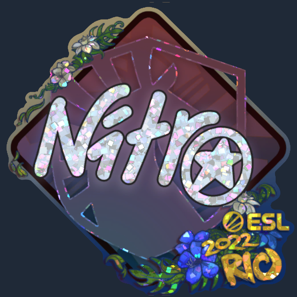 Sticker | nitr0 (Glitter) | Rio 2022 Screenshot