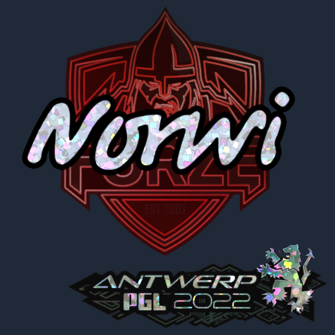 Sticker | Norwi (Glitter) | Antwerp 2022 Screenshot