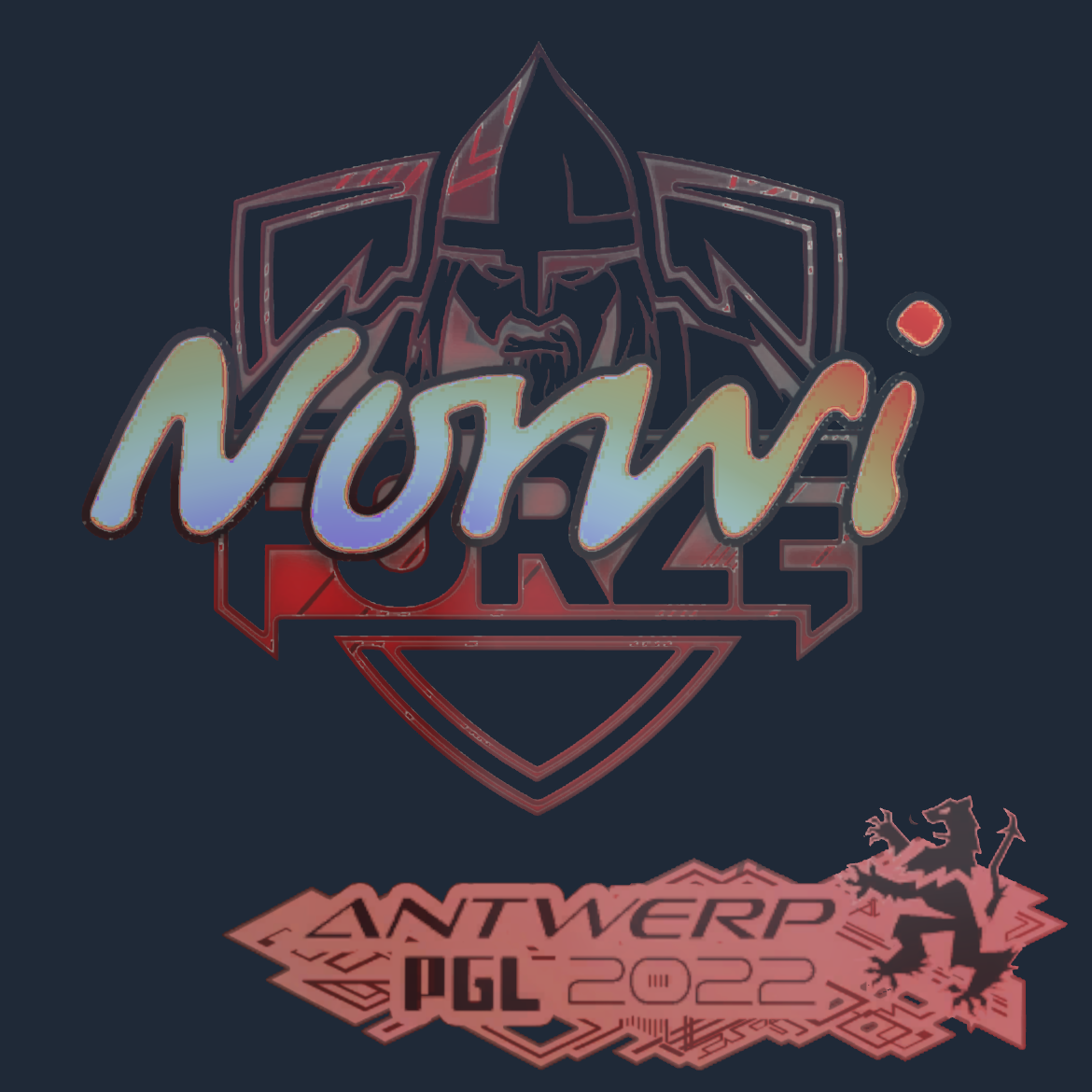 Sticker | Norwi (Holo) | Antwerp 2022 Screenshot