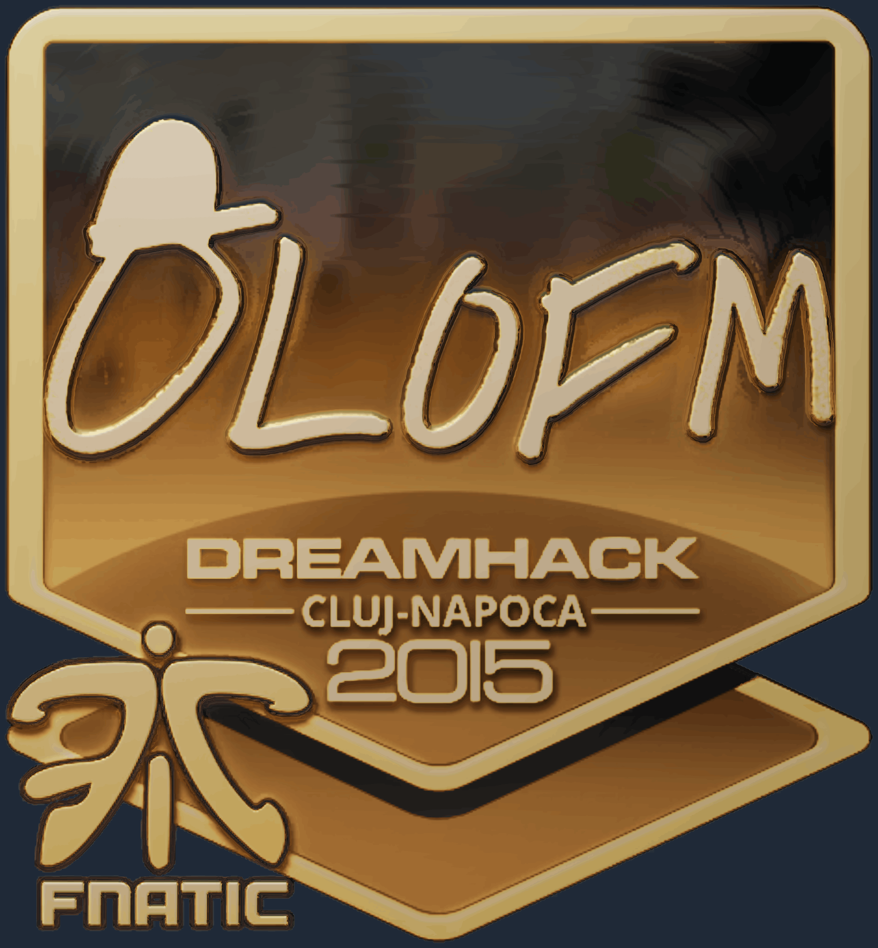 Sticker | olofmeister (Gold) | Cluj-Napoca 2015 Screenshot