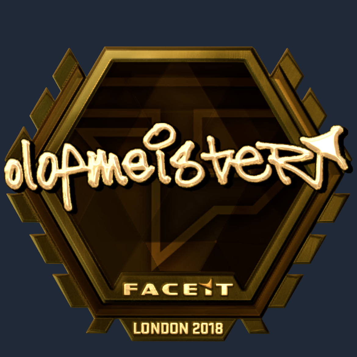 Sticker | olofmeister (Gold) | London 2018 Screenshot