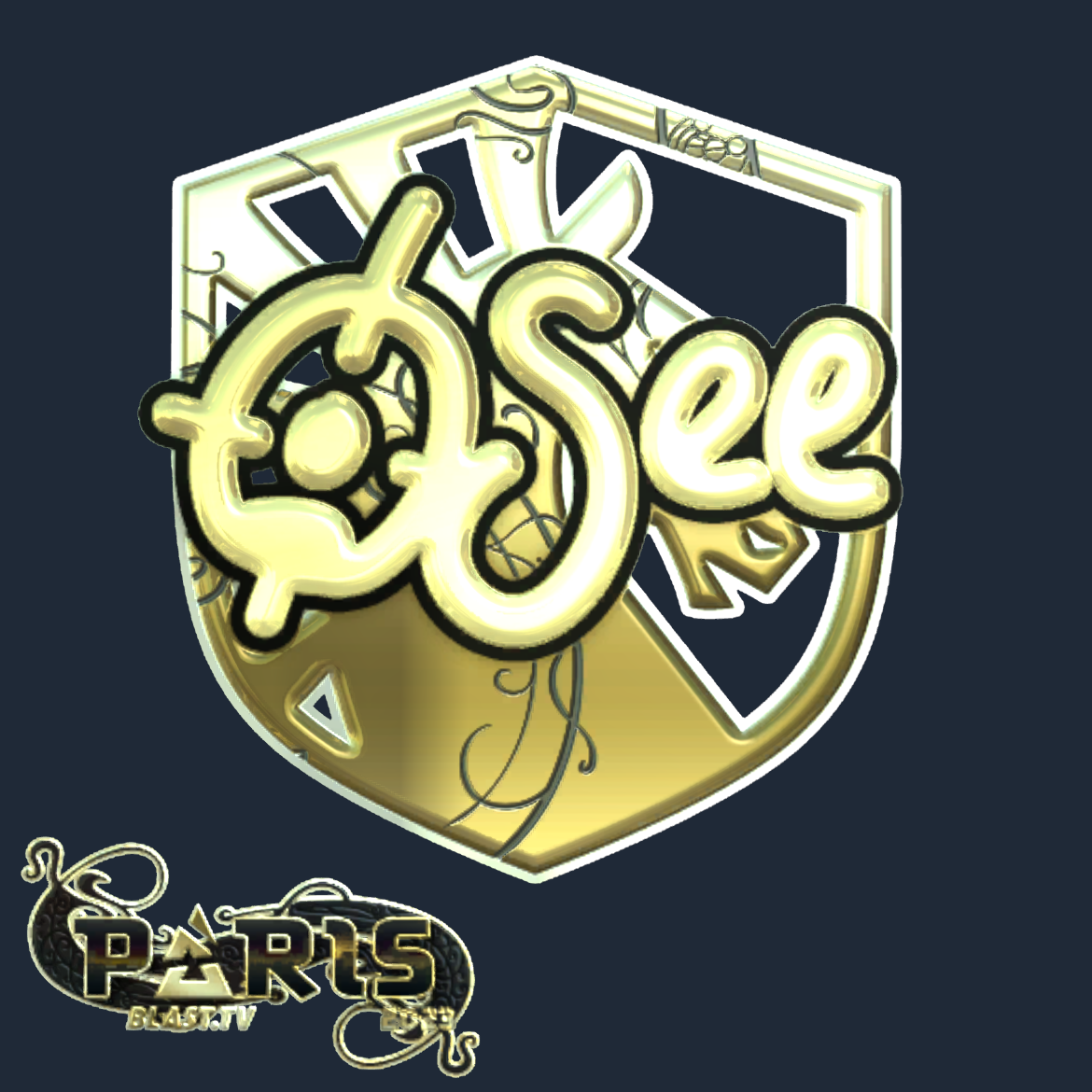 Sticker | oSee (Gold) | Paris 2023 Screenshot