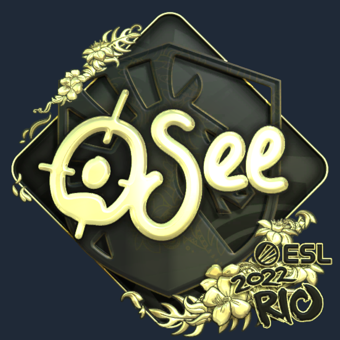 Sticker | oSee (Gold) | Rio 2022 Screenshot