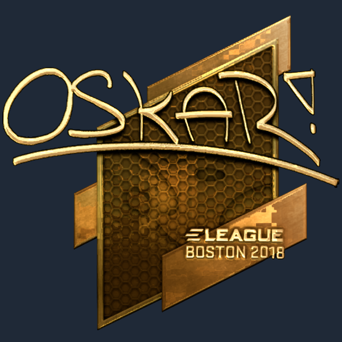 Sticker | oskar (Gold) | Boston 2018 Screenshot