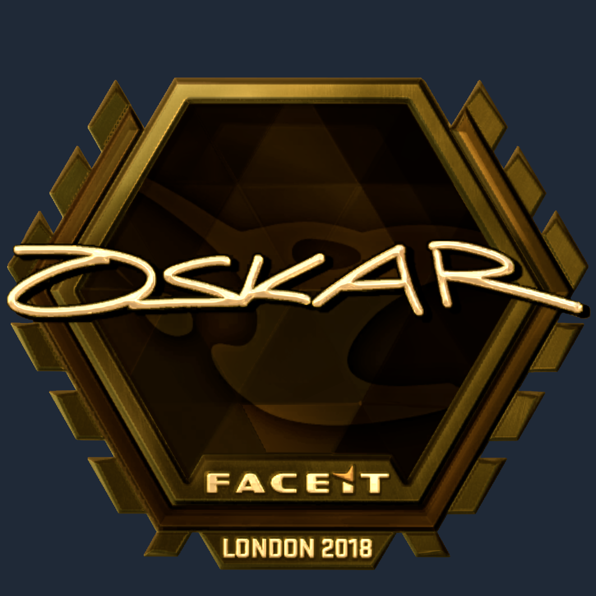 Sticker | oskar (Gold) | London 2018 Screenshot
