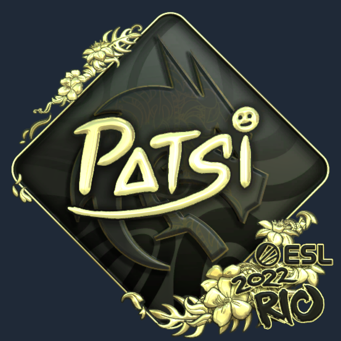 Sticker | Patsi (Gold) | Rio 2022 Screenshot