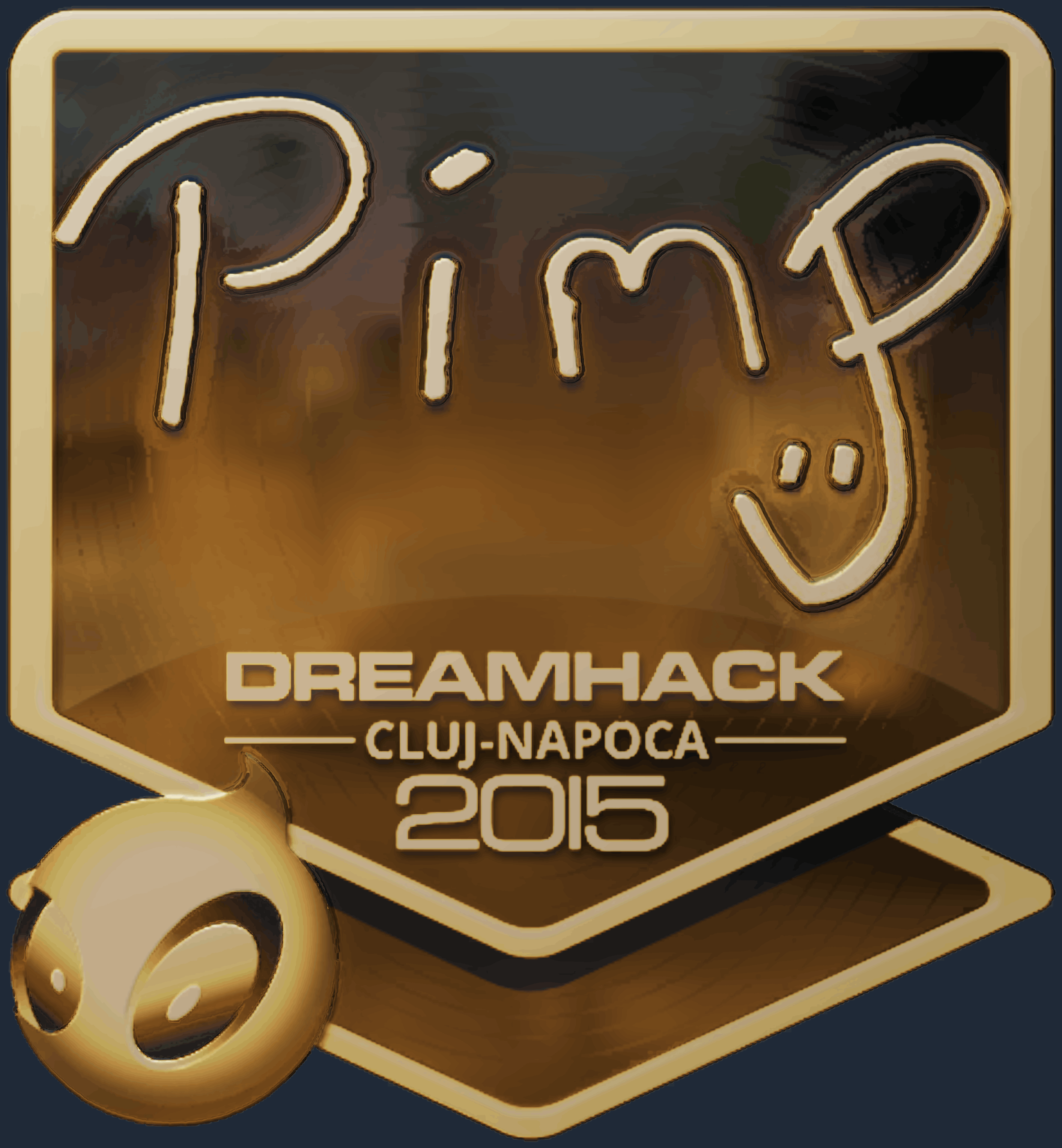 Sticker | Pimp (Gold) | Cluj-Napoca 2015 Screenshot