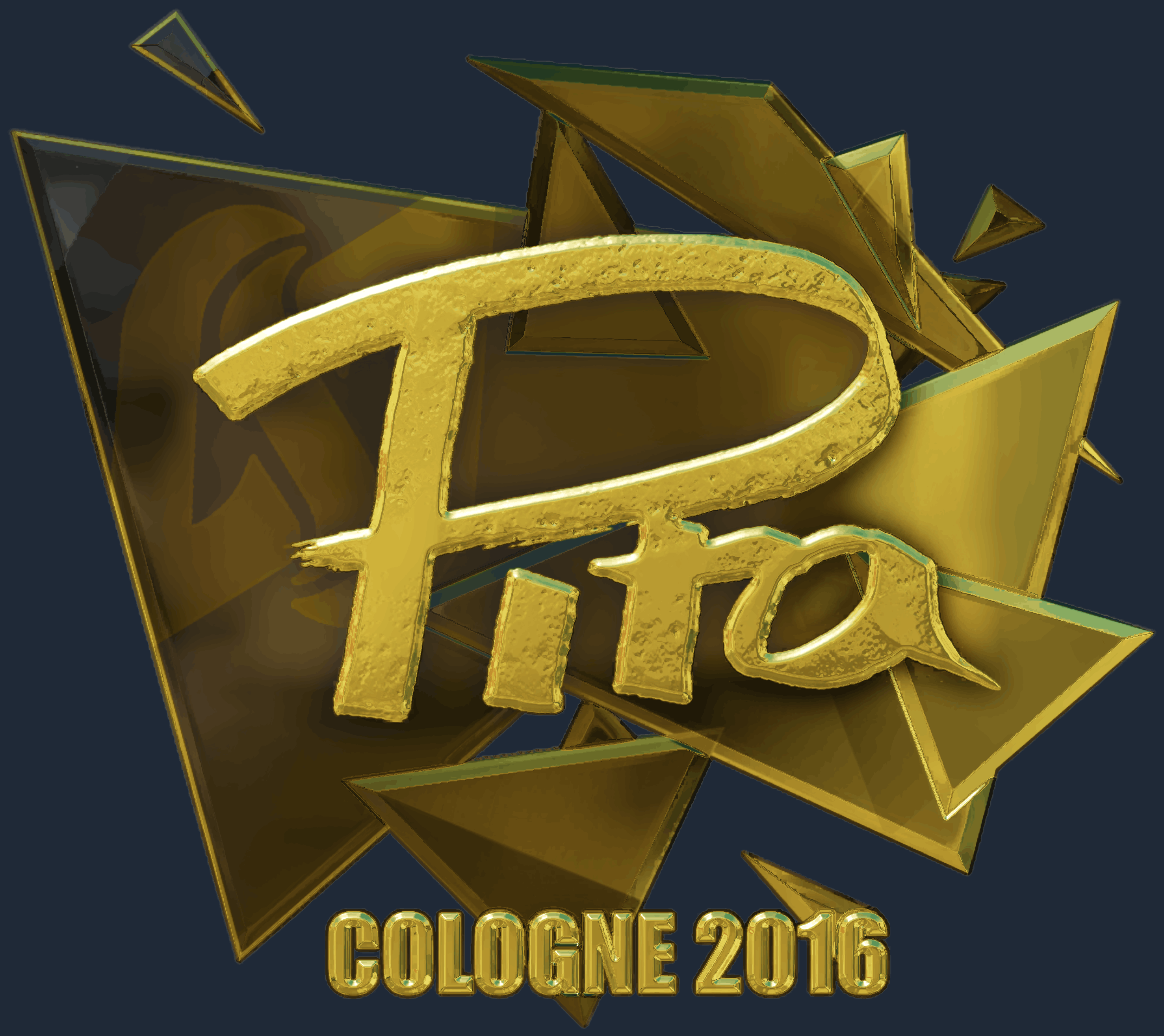 Sticker | pita (Gold) | Cologne 2016 Screenshot