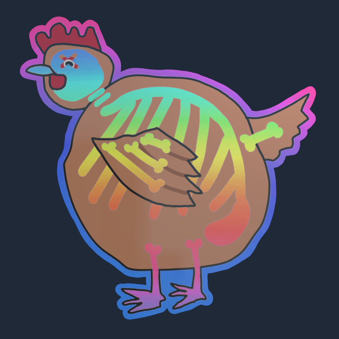 Sticker | Poorly Drawn Chicken (Holo) Screenshot