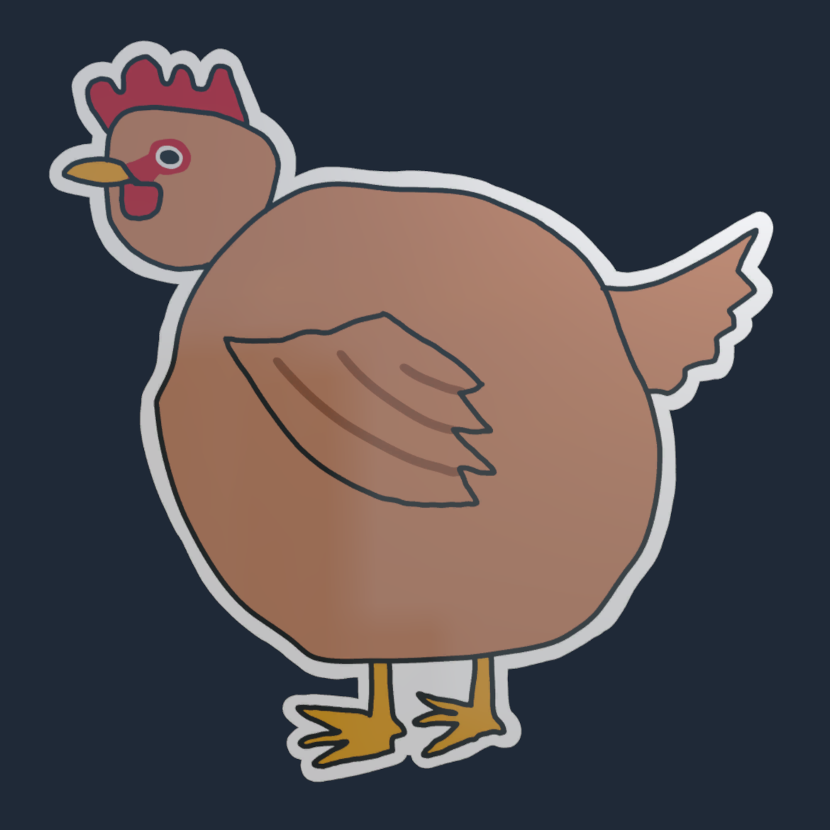 Sticker | Poorly Drawn Chicken Screenshot