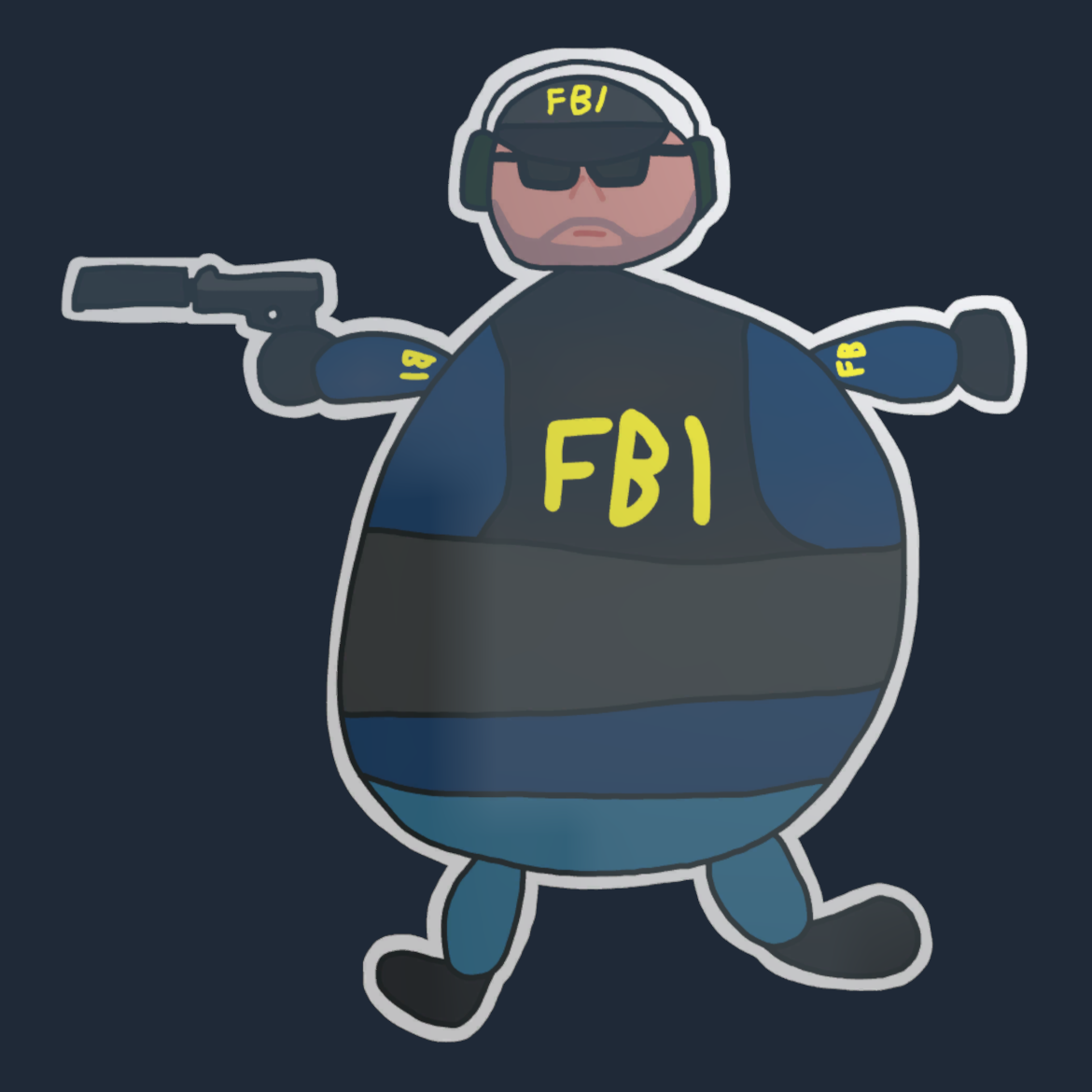 Sticker | Poorly Drawn FBI Screenshot