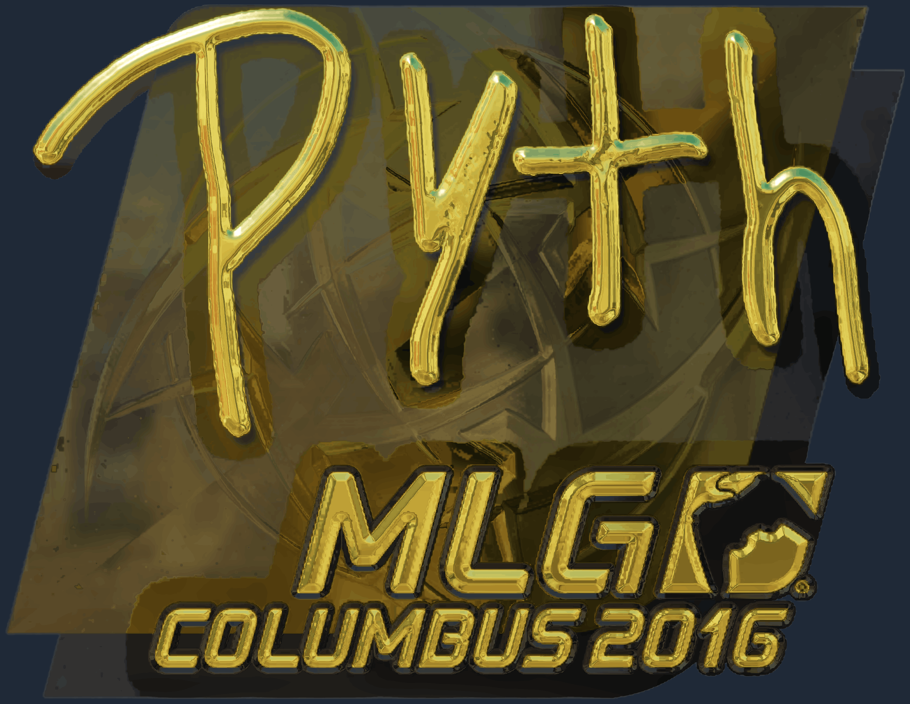 Sticker | pyth (Gold) | MLG Columbus 2016 Screenshot