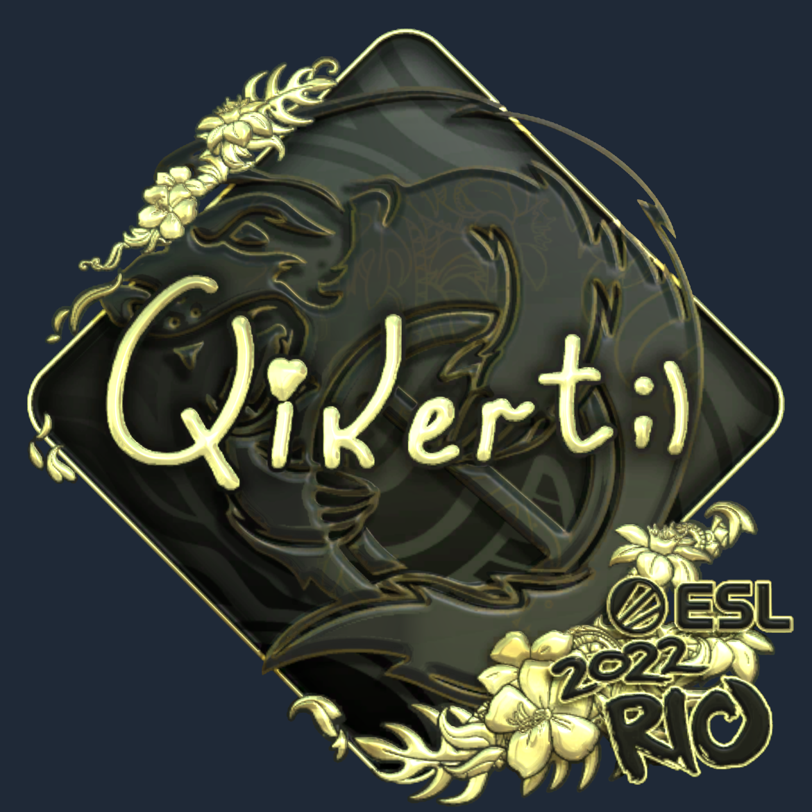 Sticker | qikert (Gold) | Rio 2022 Screenshot