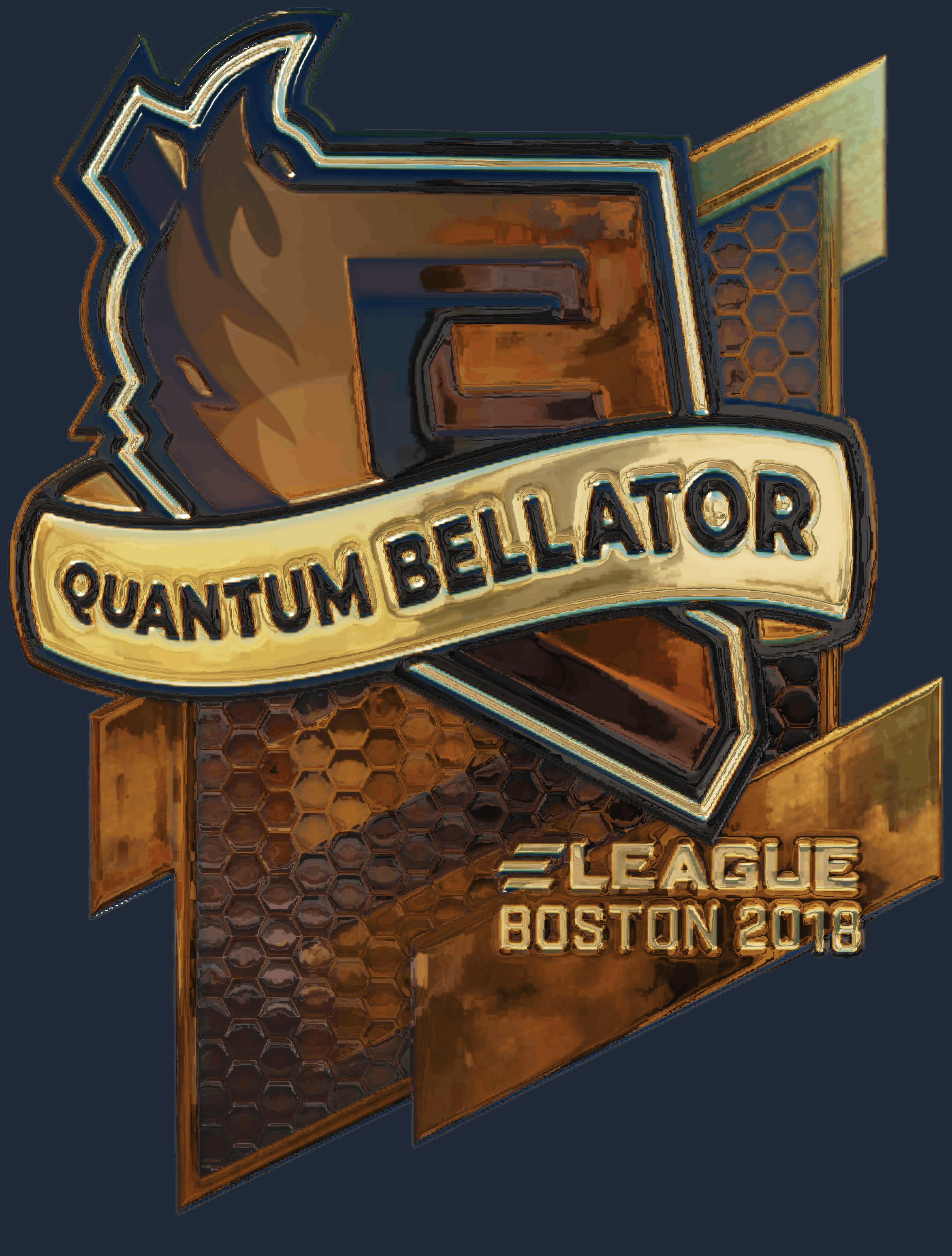 Sticker | Quantum Bellator Fire (Gold) | Boston 2018 Screenshot