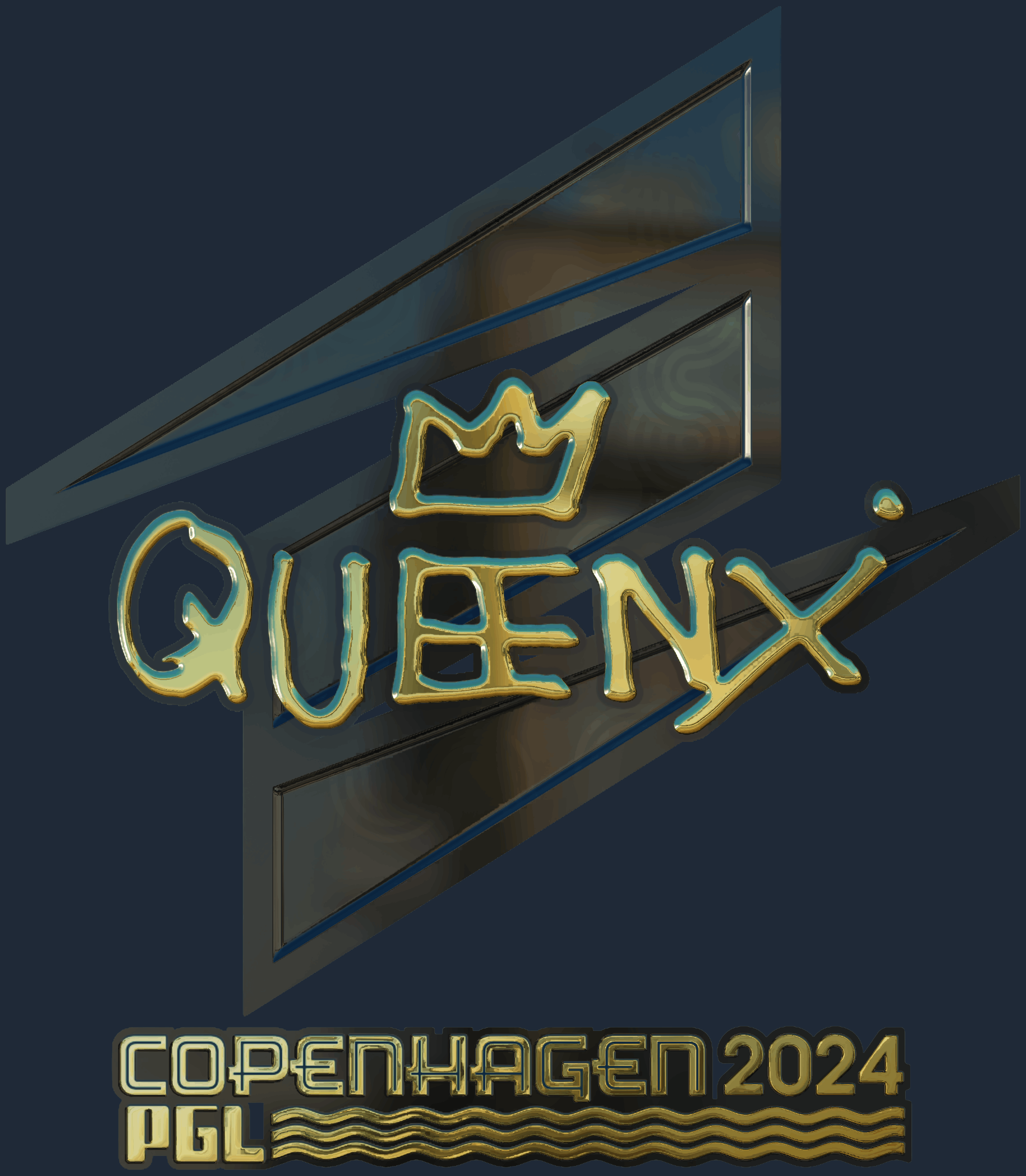 Sticker | Queenix (Gold) | Copenhagen 2024 Screenshot