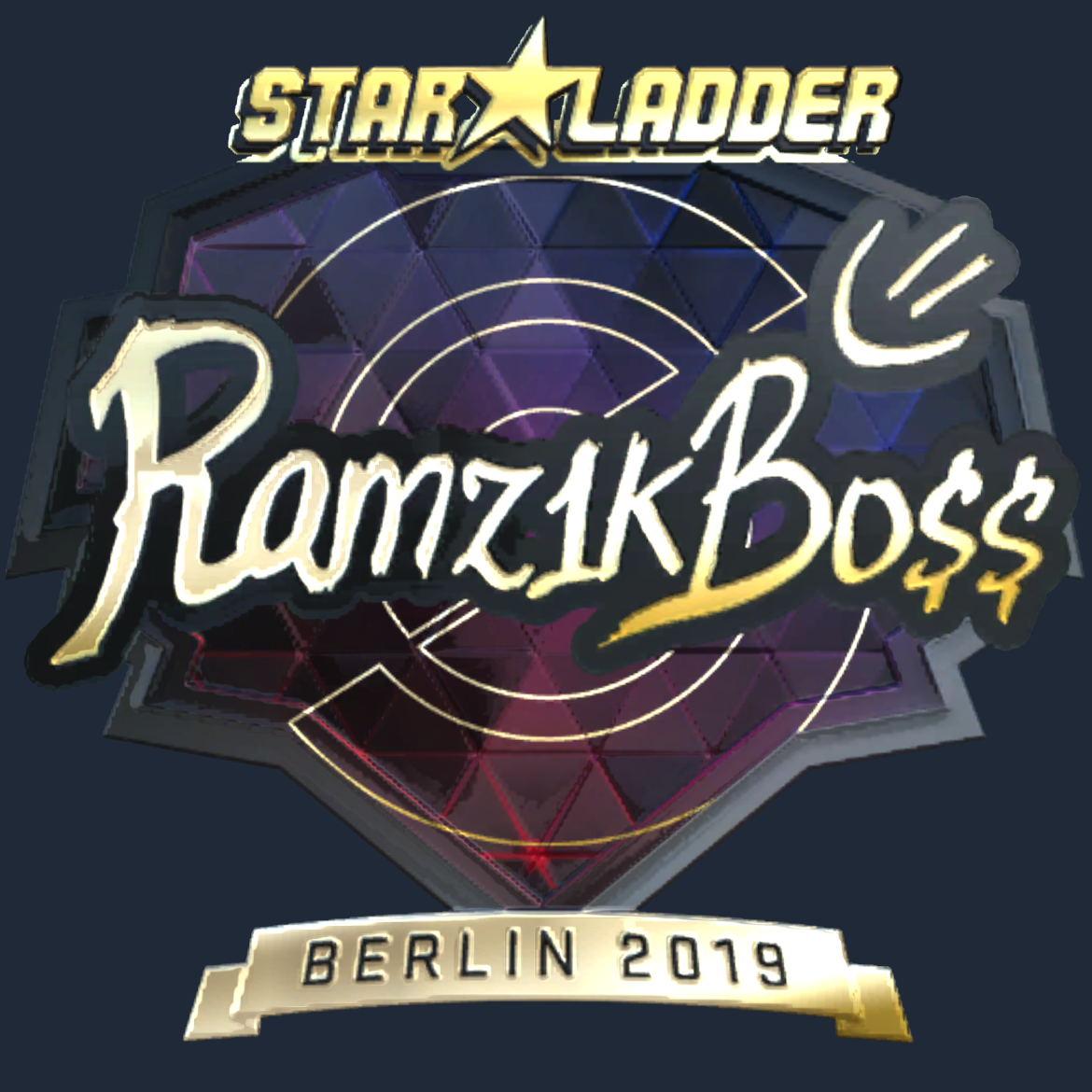 Sticker | Ramz1kBO$$ (Gold) | Berlin 2019 Screenshot