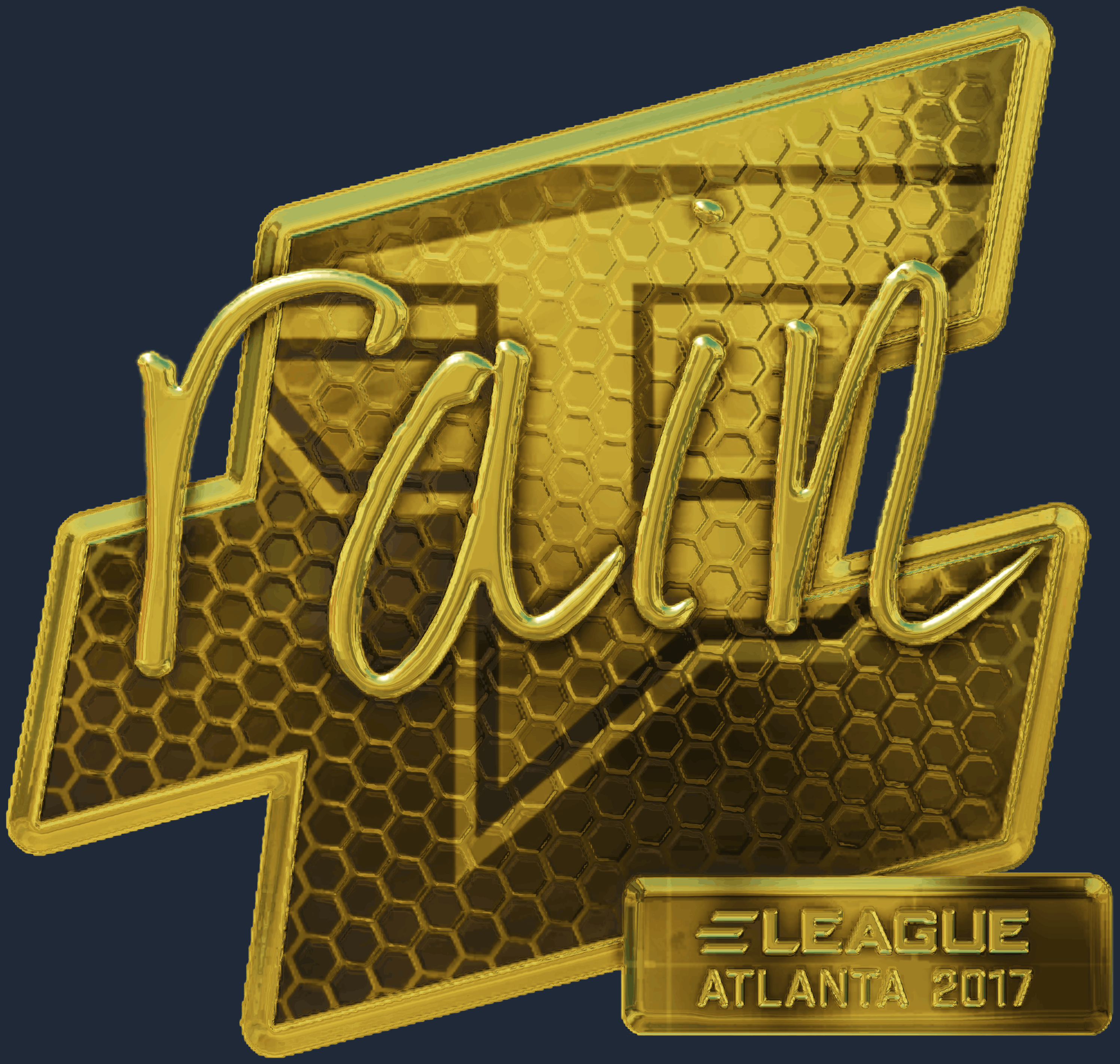 Sticker | rain (Gold) | Atlanta 2017 Screenshot