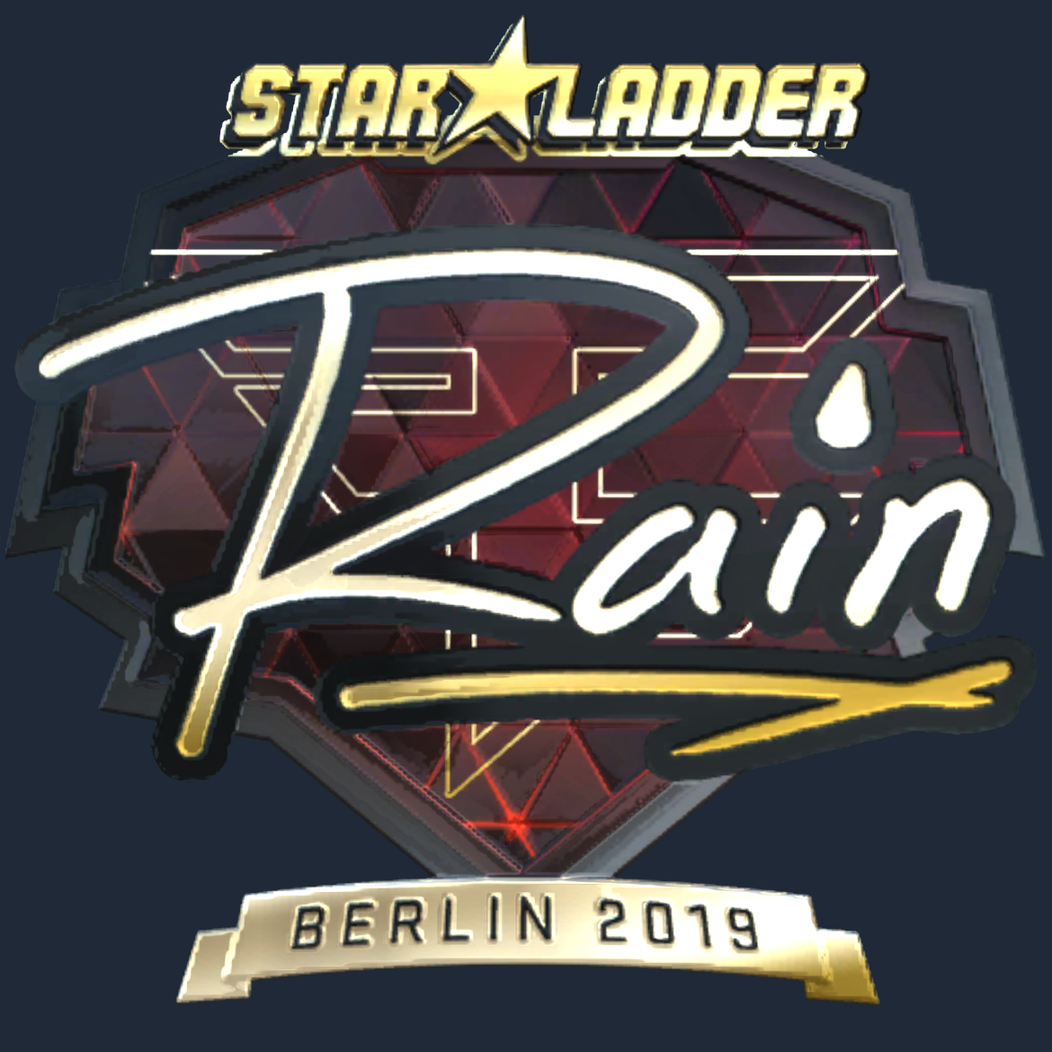Sticker | rain (Gold) | Berlin 2019 Screenshot