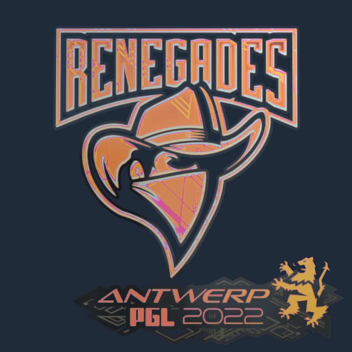 Sticker | Renegades (Holo) | Antwerp 2022 Screenshot