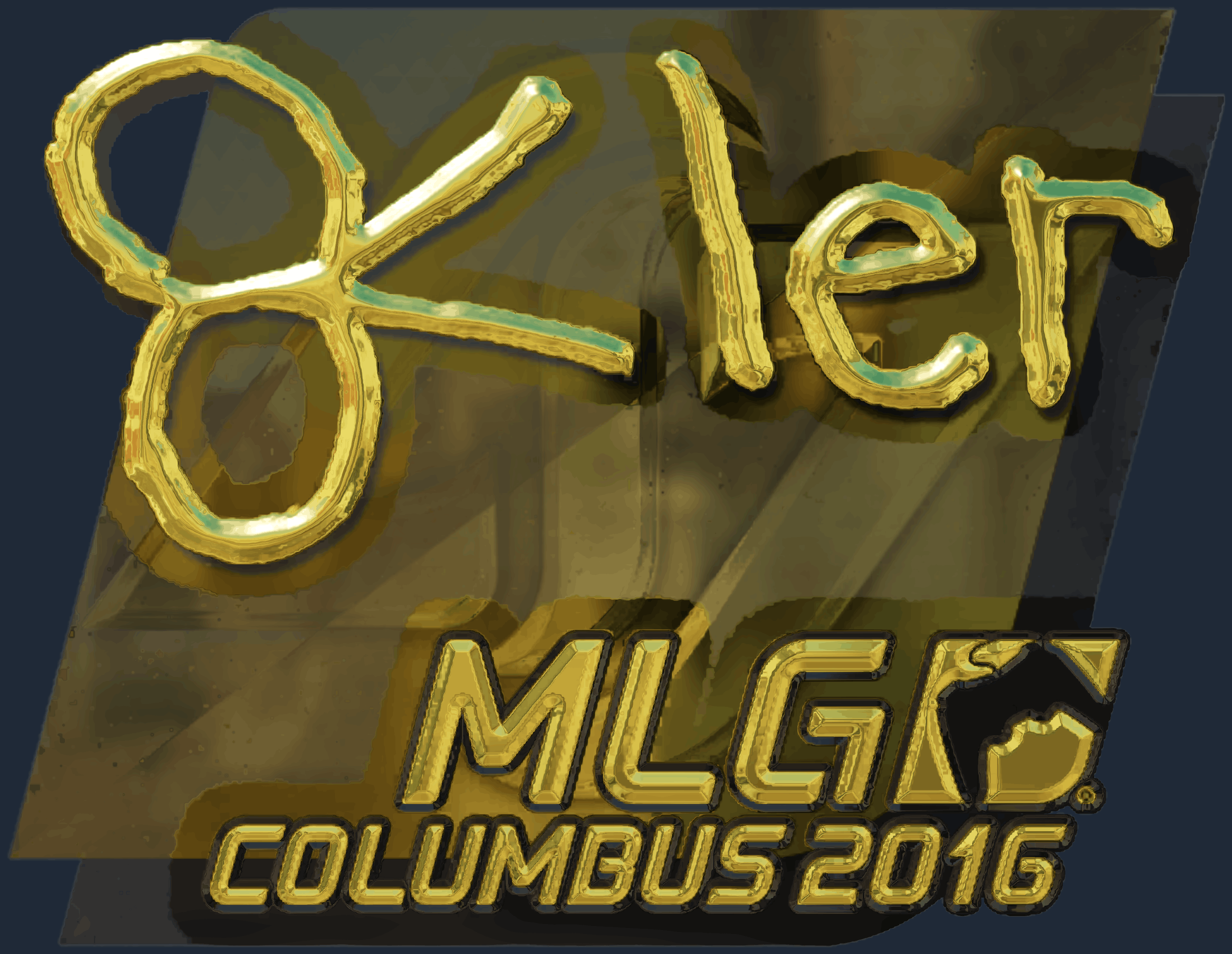 Sticker | reltuC (Gold) | MLG Columbus 2016 Screenshot