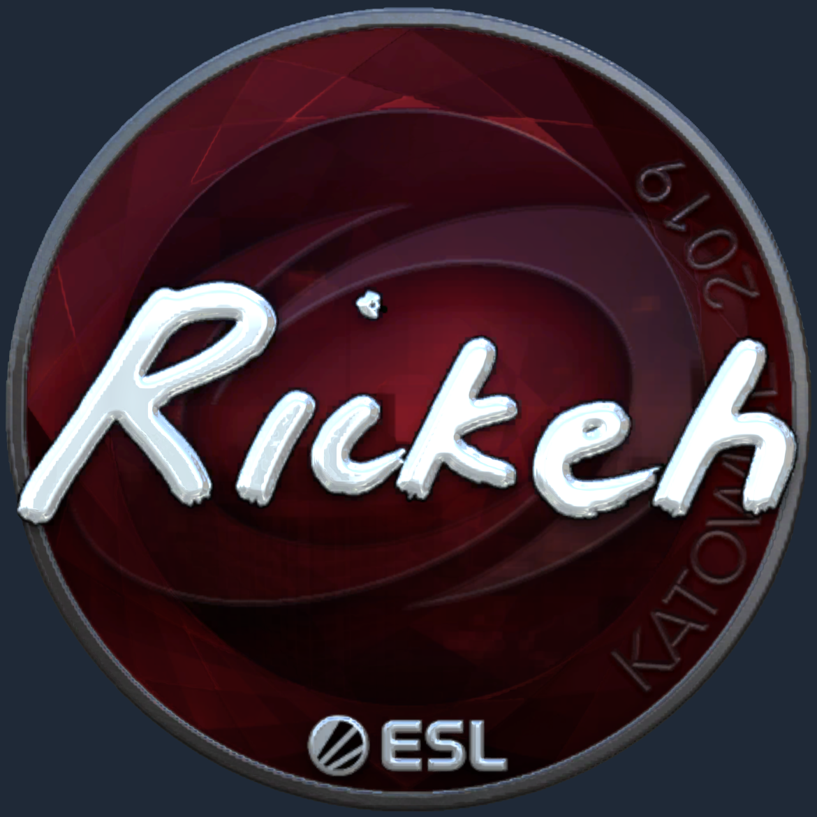 Sticker | Rickeh (Foil) | Katowice 2019 Screenshot