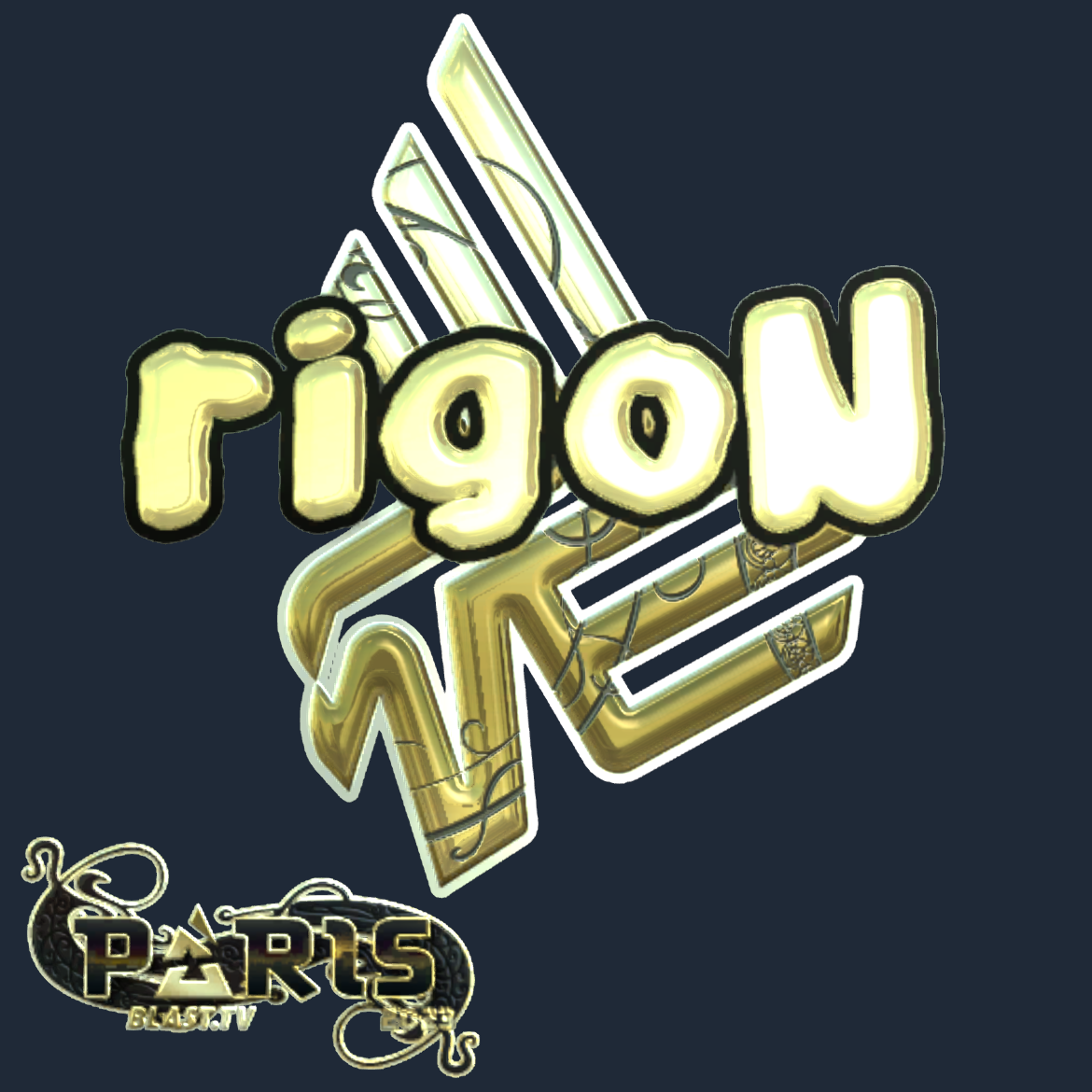 Sticker | rigoN (Gold) | Paris 2023 Screenshot