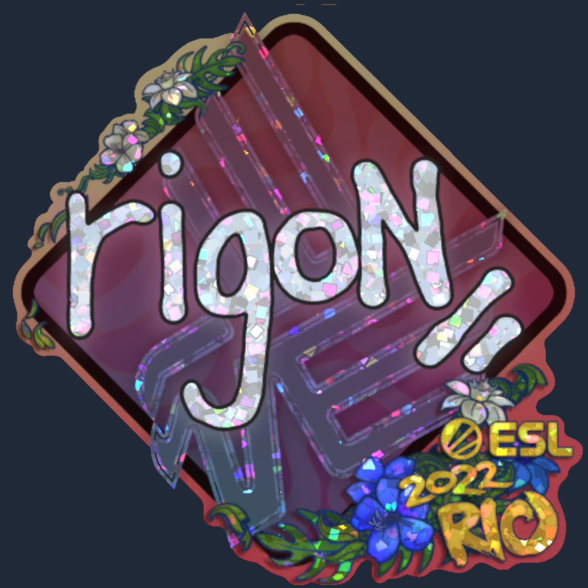 Sticker | rigoN (Glitter) | Rio 2022 Screenshot