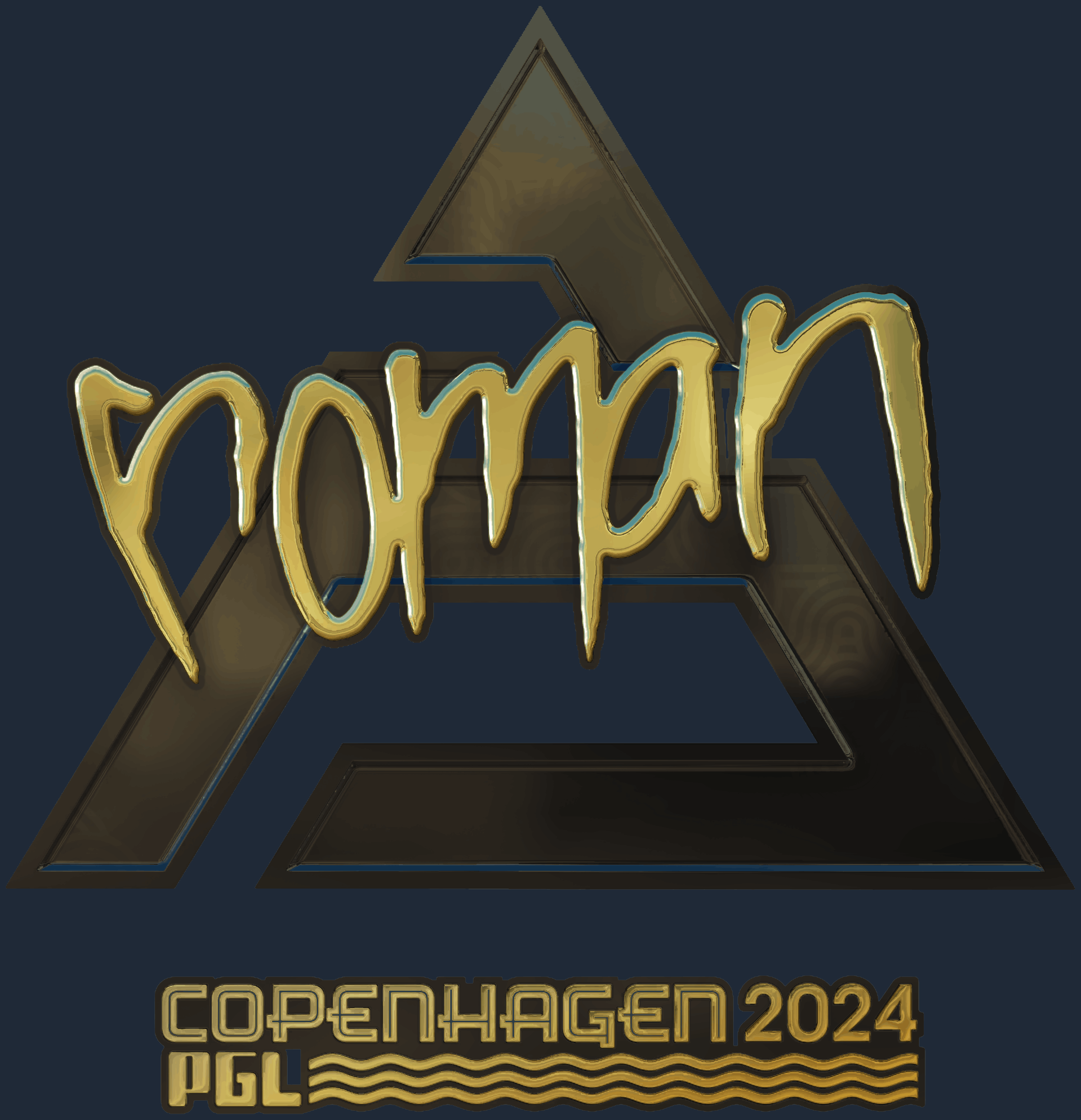 Sticker | roman (Gold) | Copenhagen 2024 Screenshot