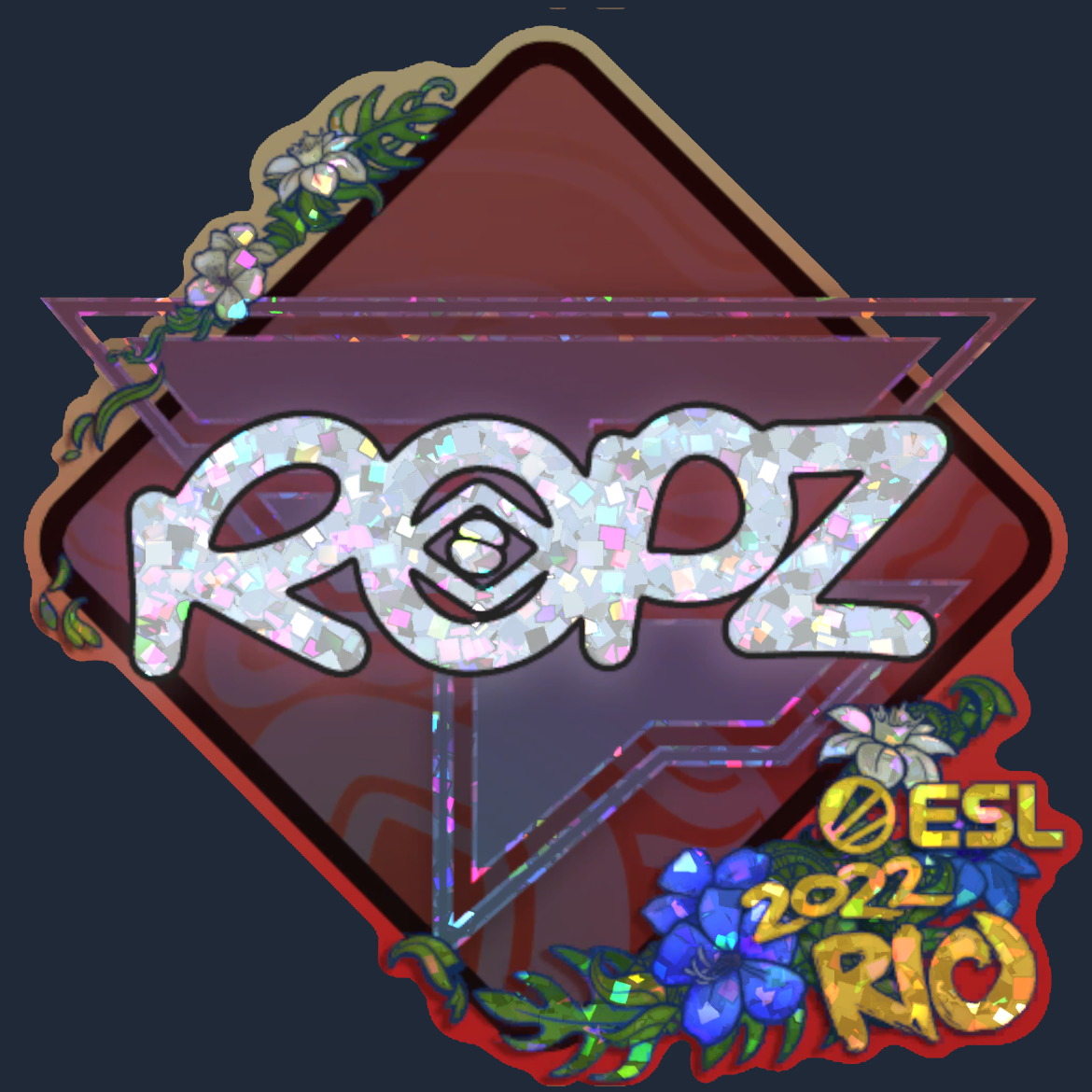 Sticker | ropz (Glitter) | Rio 2022 Screenshot