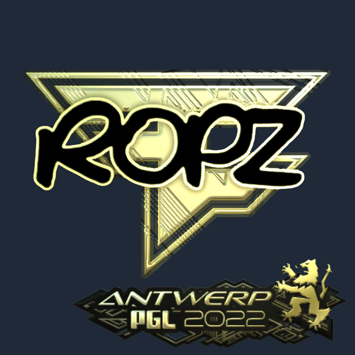 Sticker | ropz (Gold) | Antwerp 2022 Screenshot