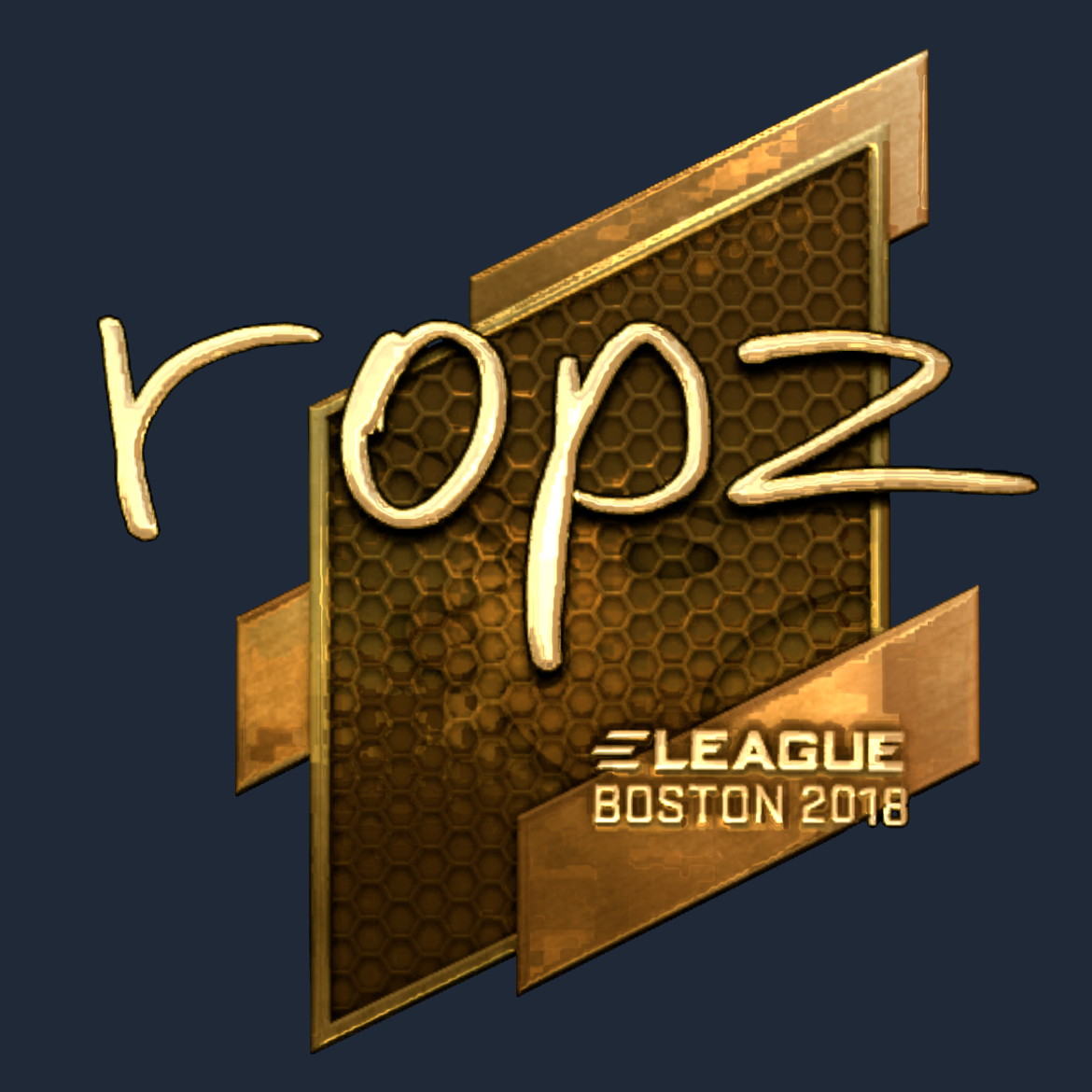 Sticker | ropz (Gold) | Boston 2018 Screenshot