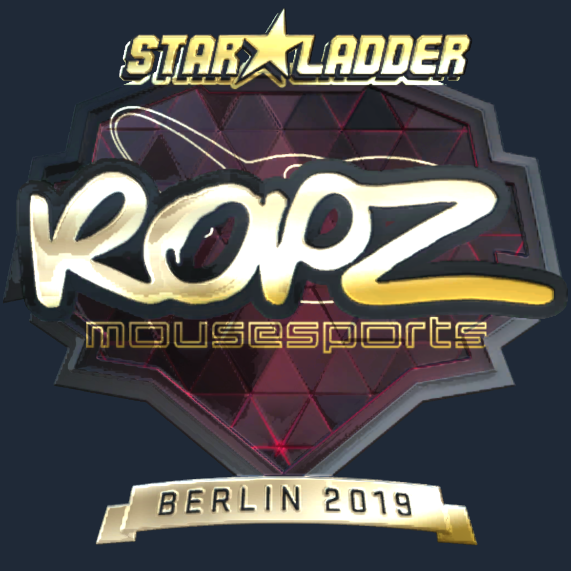 Sticker | ropz (Gold) | Berlin 2019 Screenshot