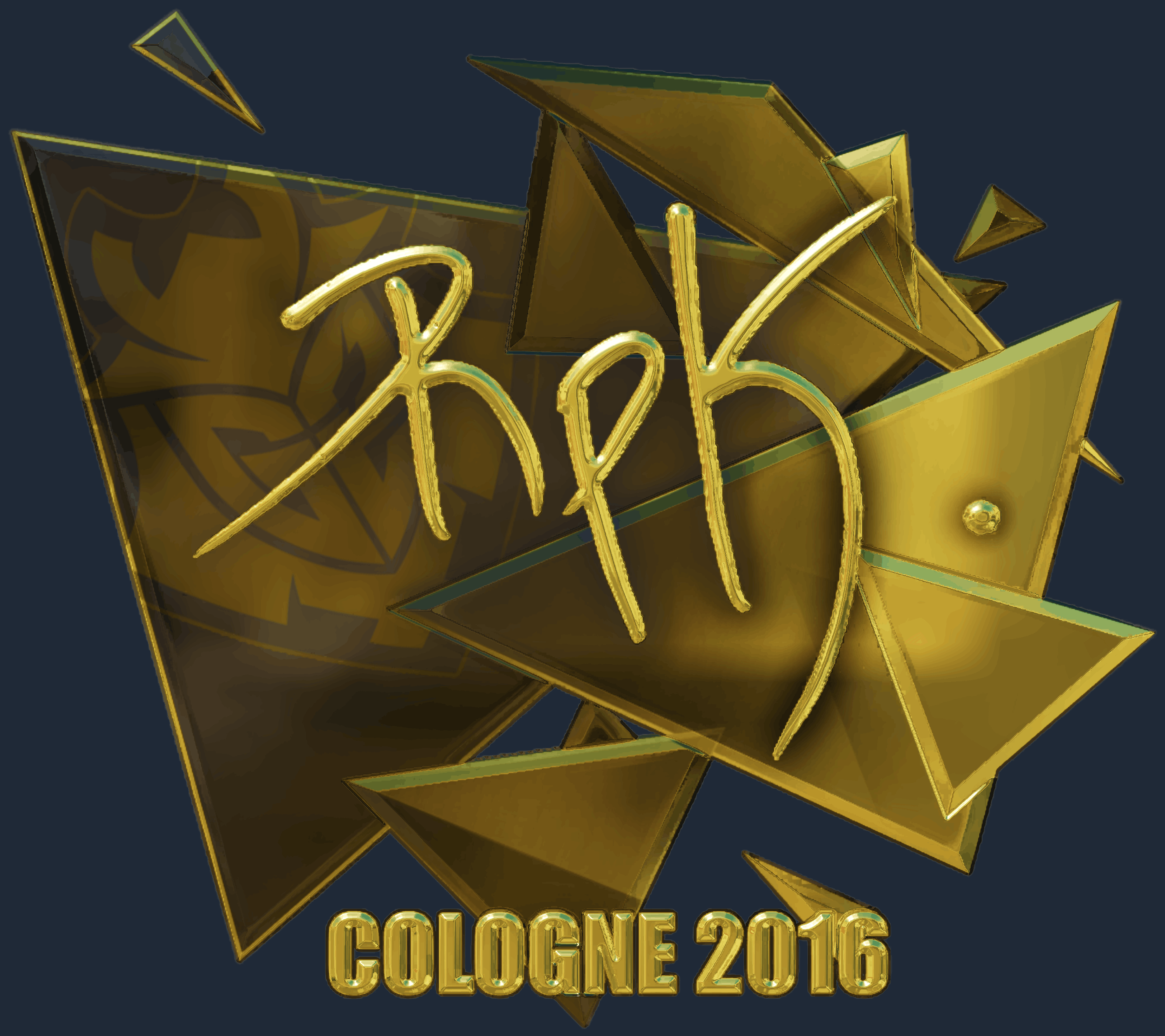 Sticker | RpK (Gold) | Cologne 2016 Screenshot