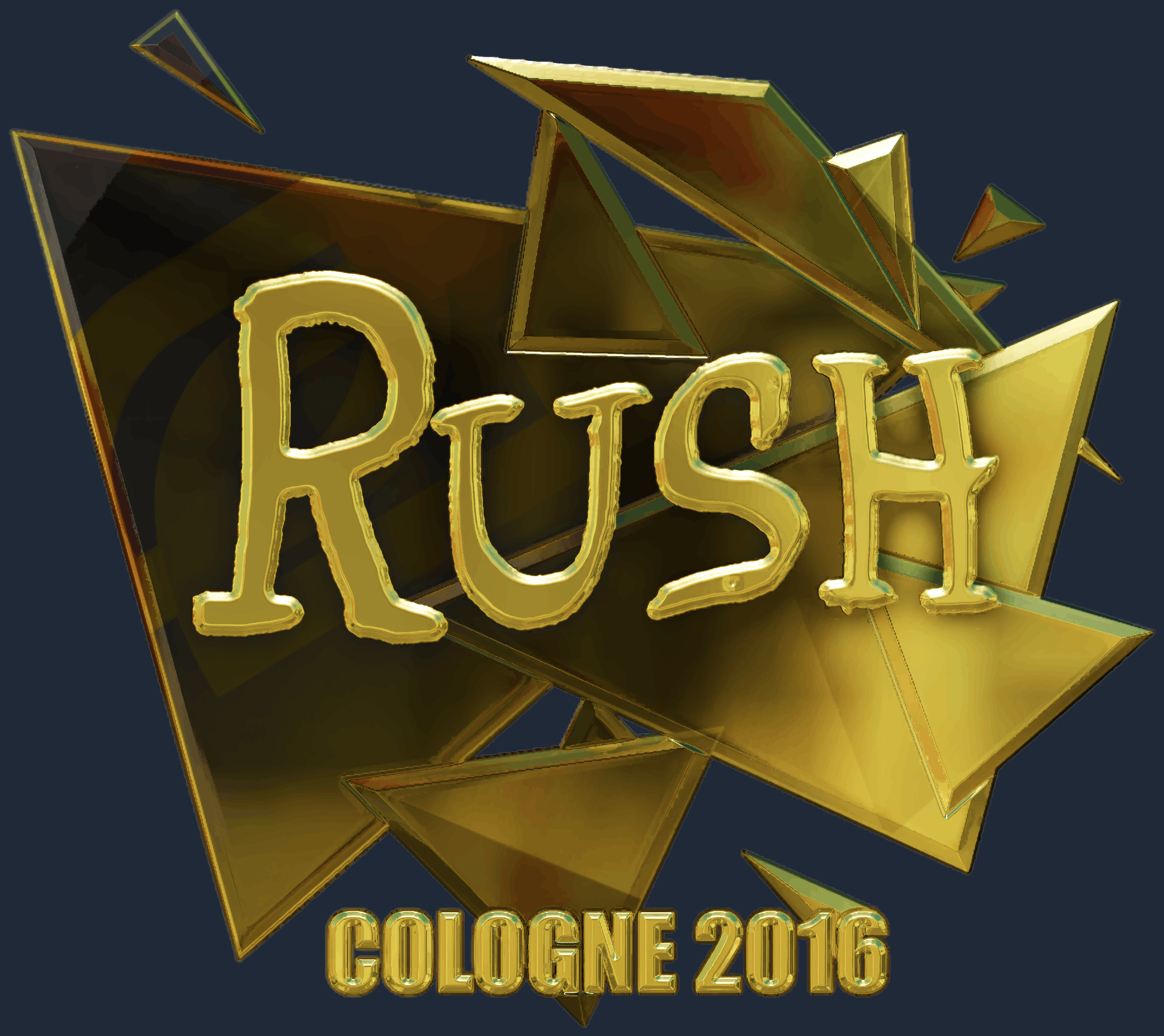 Sticker | RUSH (Gold) | Cologne 2016 Screenshot