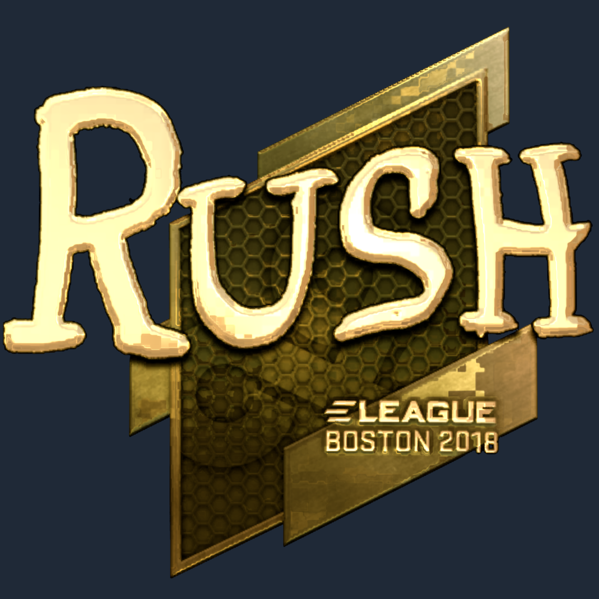 Sticker | RUSH (Gold) | Boston 2018 Screenshot
