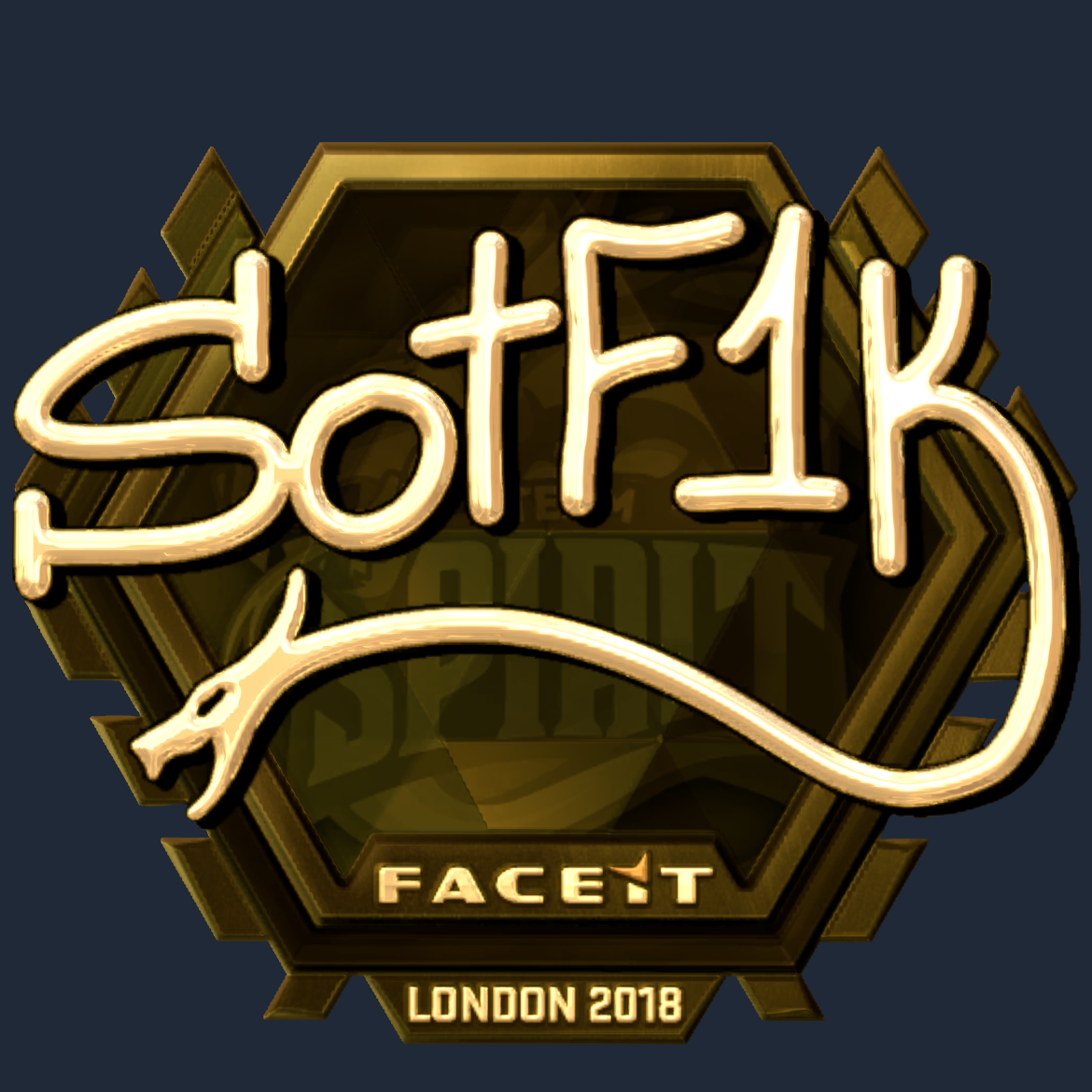 Sticker | S0tF1k (Gold) | London 2018 Screenshot