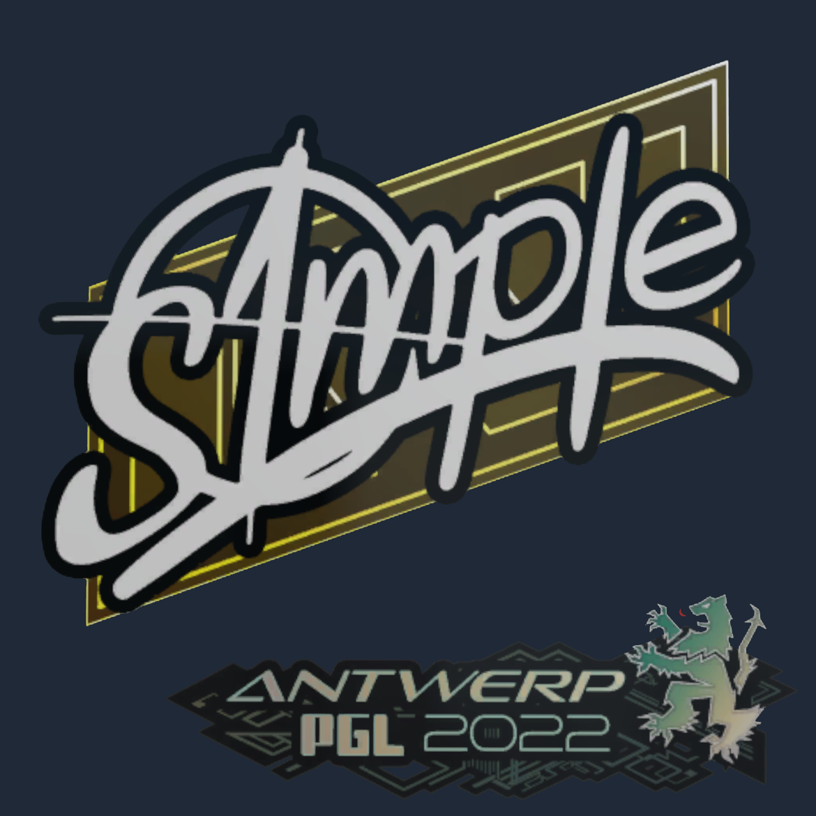 Sticker | s1mple | Antwerp 2022 Screenshot